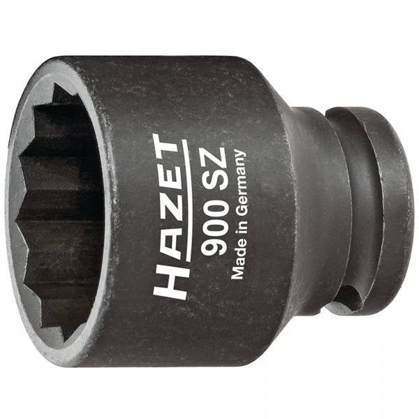 HAZET Schlag-, Maschinenschrauber Steckschlüsseleinsatz ∙ Doppelsechskant 900SZ-14 ∙ Vierkant hohl 12,5 mm (1/2 Zoll) ∙