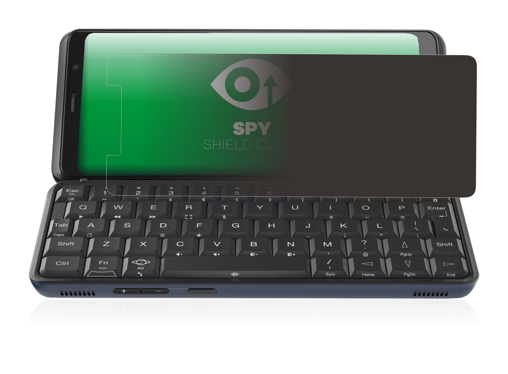 upscreen Blickschutzfolie für Planet Computers Astro Slide 5G Anti-Spy Privacy Blaulichtschutz Sichtschutzfolie