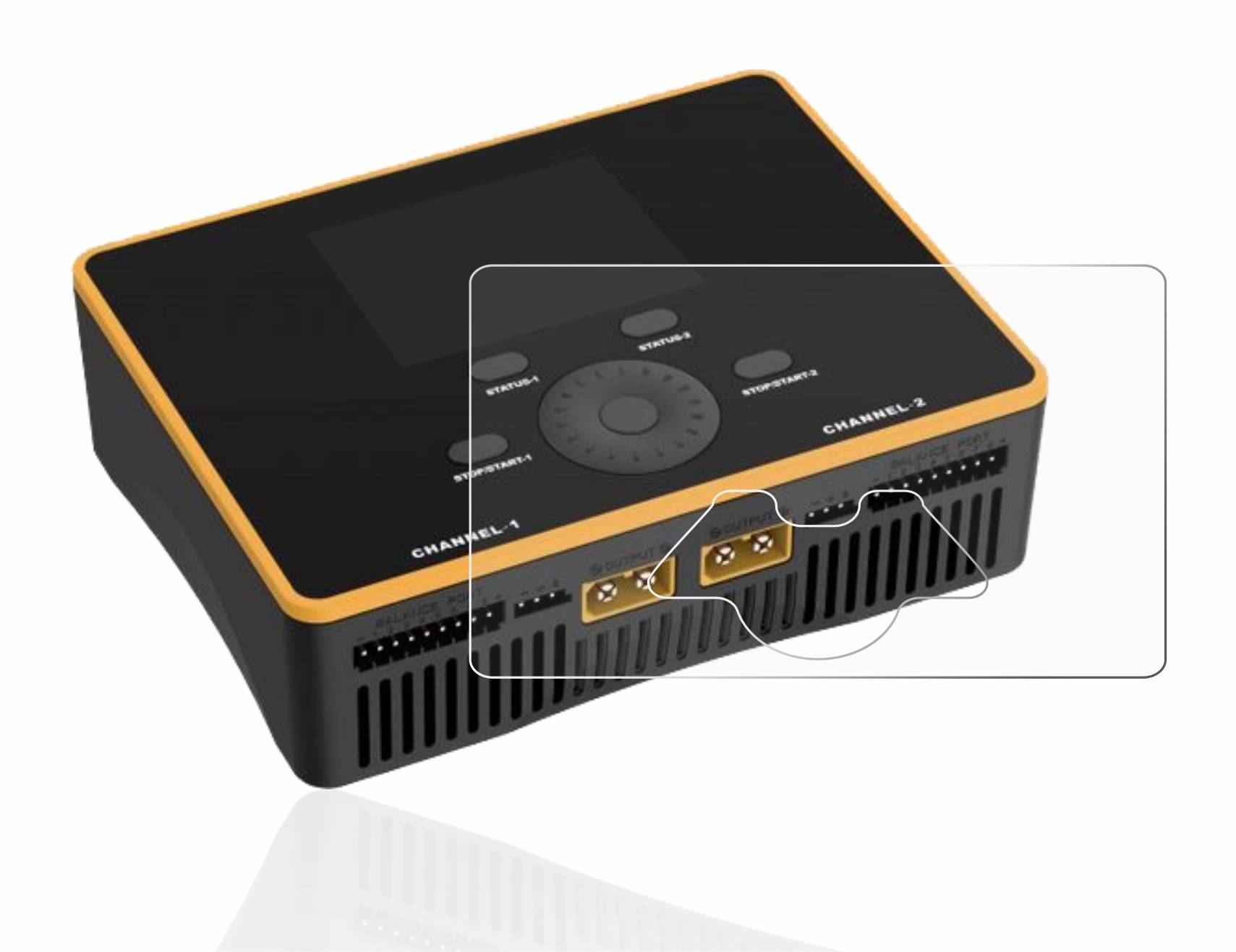 upscreen Bacteria Shield Clear Premium Antibakterielle Displayschutzfolie für Junsi iCharger