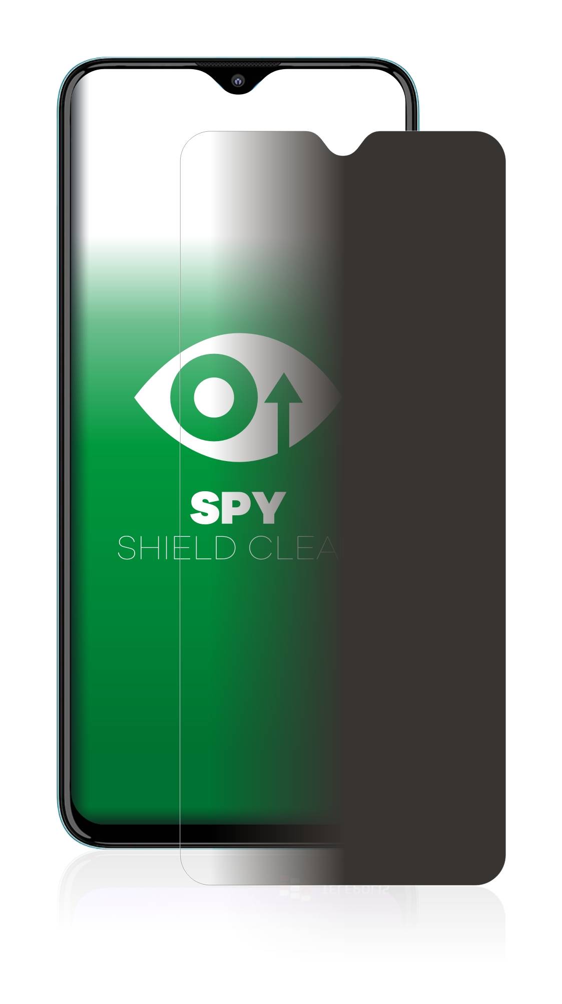 upscreen Blickschutzfolie für Motorola Moto E20 Anti-Spy Privacy Blaulichtschutz Sichtschutzfolie