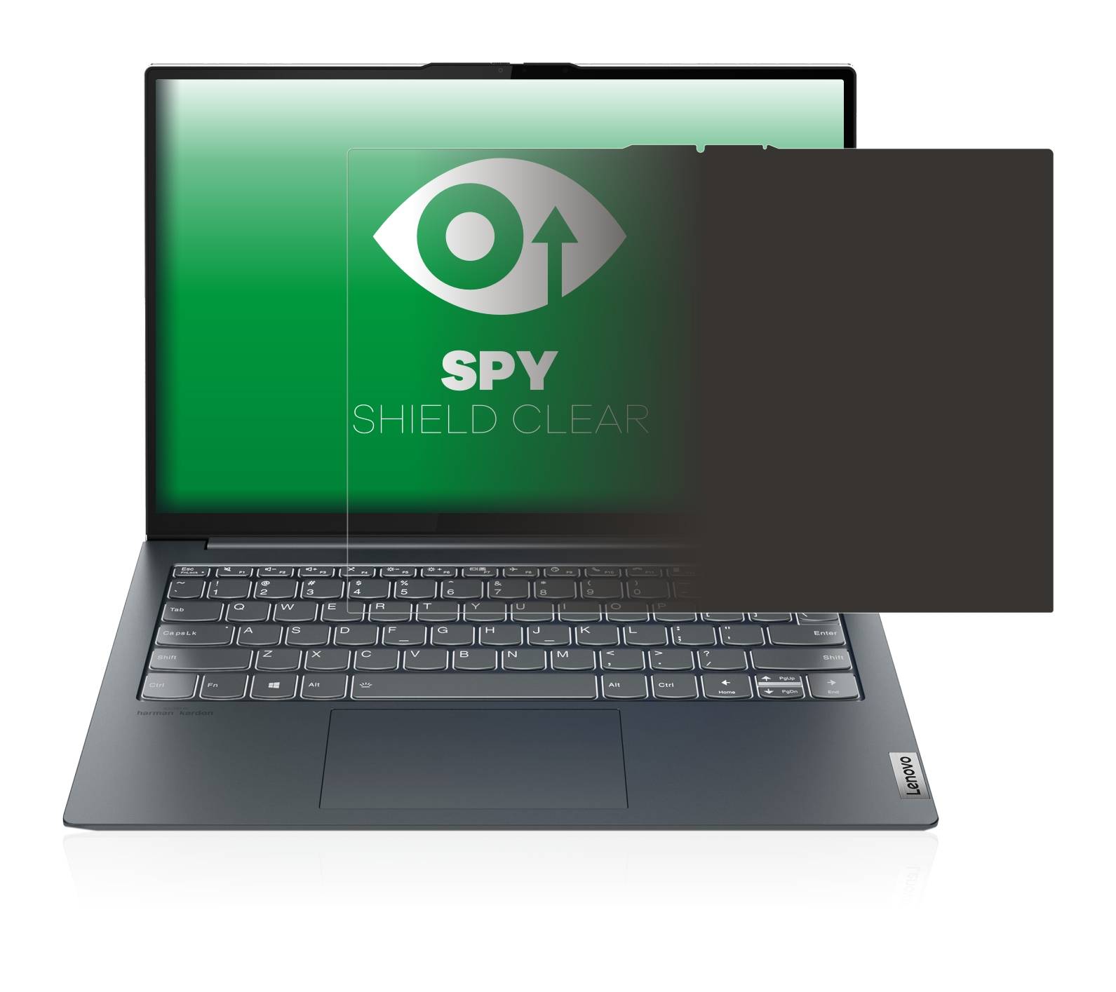 upscreen Blickschutzfolie für Lenovo ThinkBook 13x Gen 1 Anti-Spy Privacy Blaulichtschutz Sichtschutzfolie