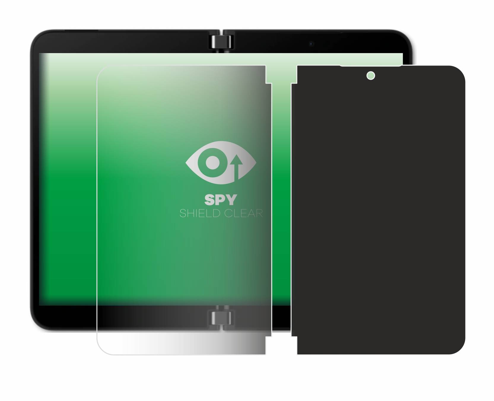 upscreen Blickschutzfolie für Microsoft Surface Duo 2 (Inneres Display) Anti-Spy Privacy Blaulichtschutz