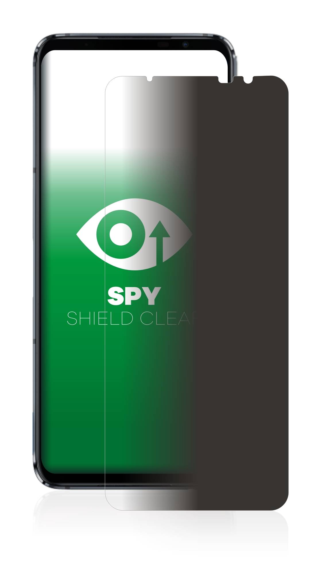 upscreen Blickschutzfolie für ASUS ROG Phone 5s Anti-Spy Privacy Blaulichtschutz Sichtschutzfolie