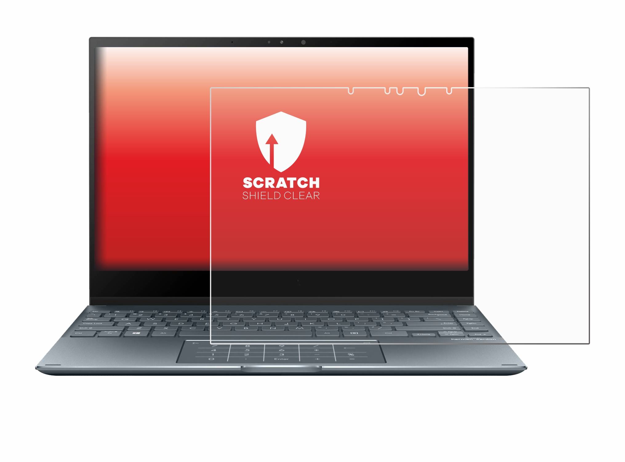 upscreen Scratch Shield Clear Premium Displayschutzfolie für Asus ZenBook Flip 13