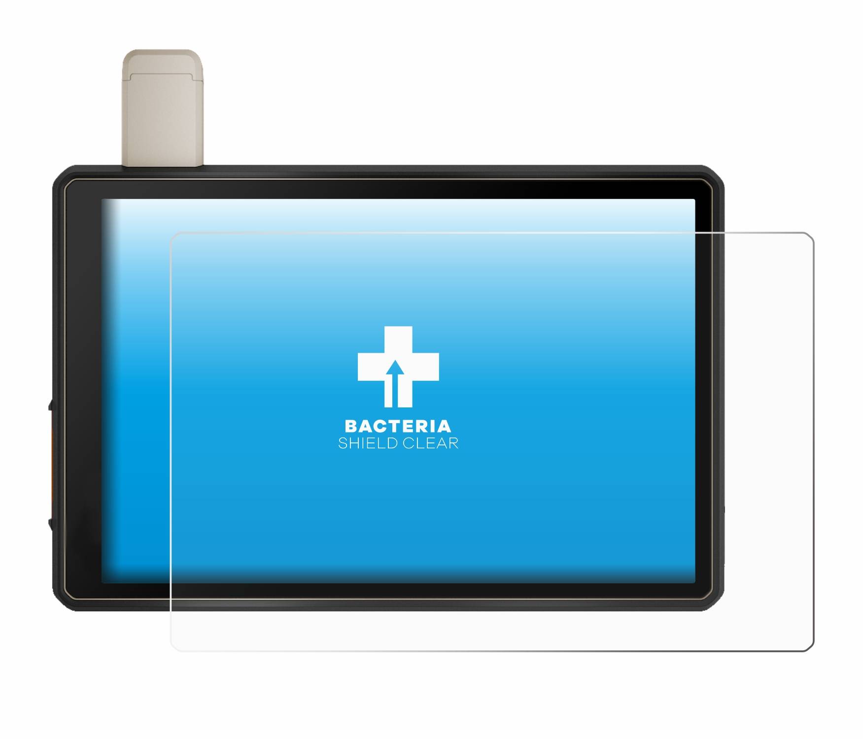 upscreen Bacteria Shield Clear Premium Antibakterielle Displayschutzfolie für Garmin Tread