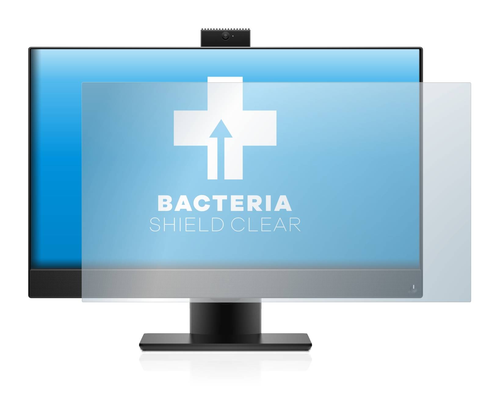 upscreen Bacteria Shield Clear Premium Antibakterielle Displayschutzfolie für Dell OptiPlex