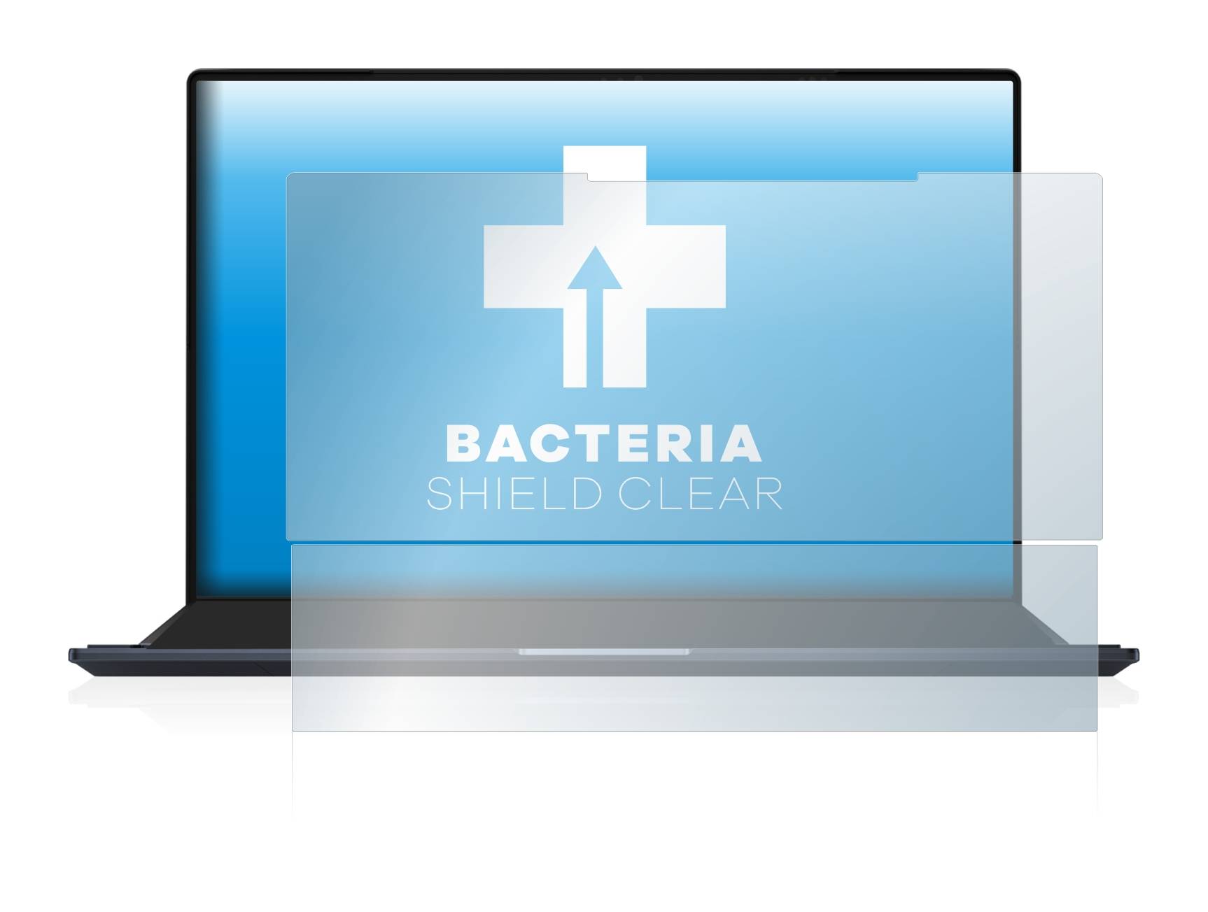 upscreen Bacteria Shield Clear Premium Antibakterielle Displayschutzfolie für Asus ZenBook
