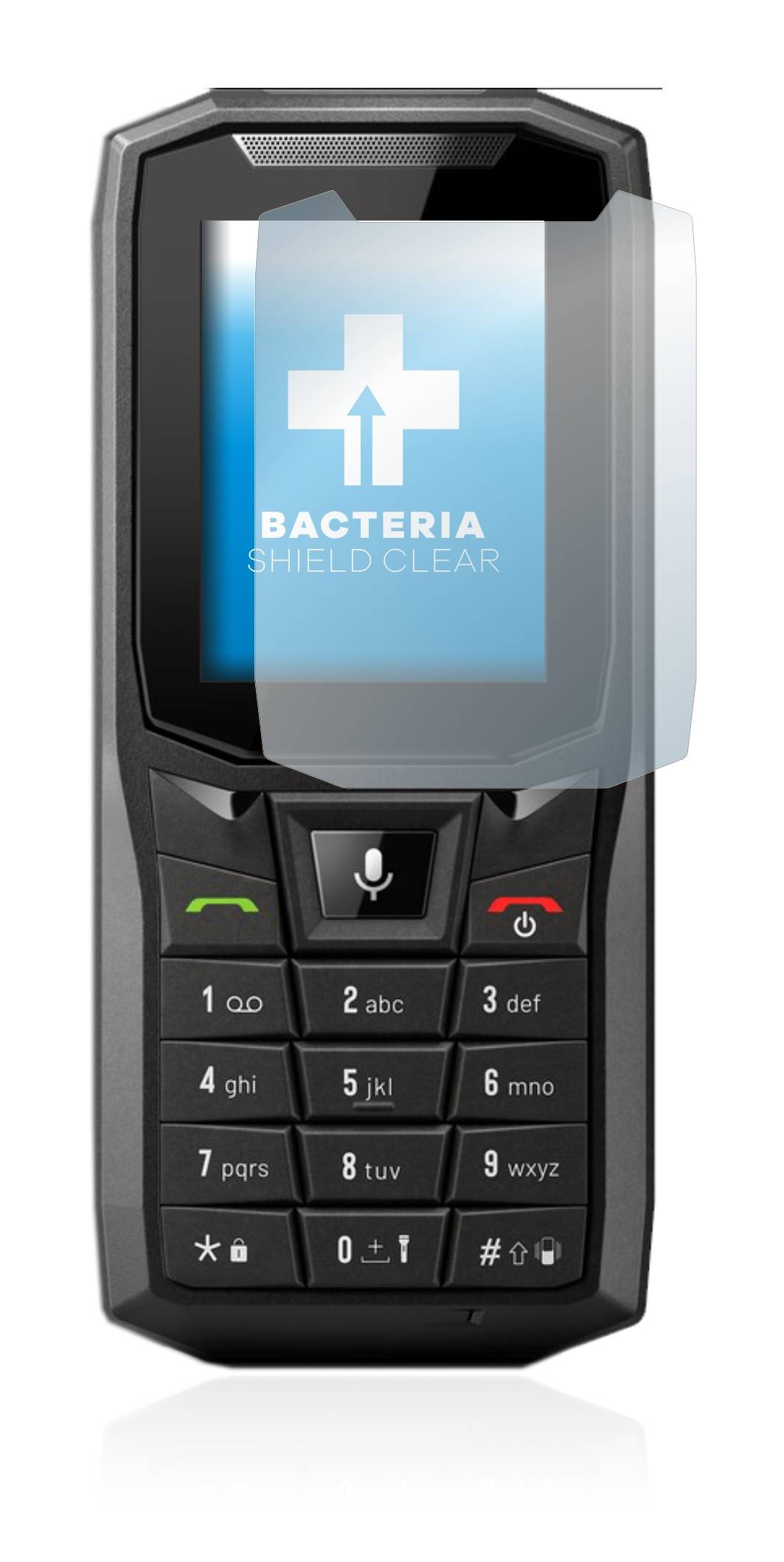 upscreen Schutzfolie für Crosscall Core-S4 Antibakterielle Folie Klar Anti-Kratzer