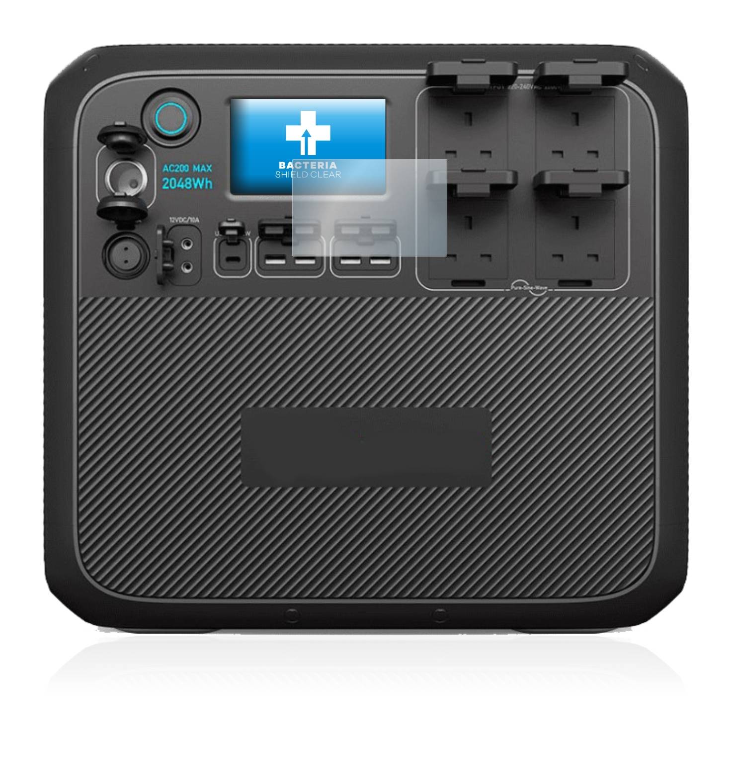 upscreen Bacteria Shield Clear Premium Antibakterielle Displayschutzfolie für Bluetti