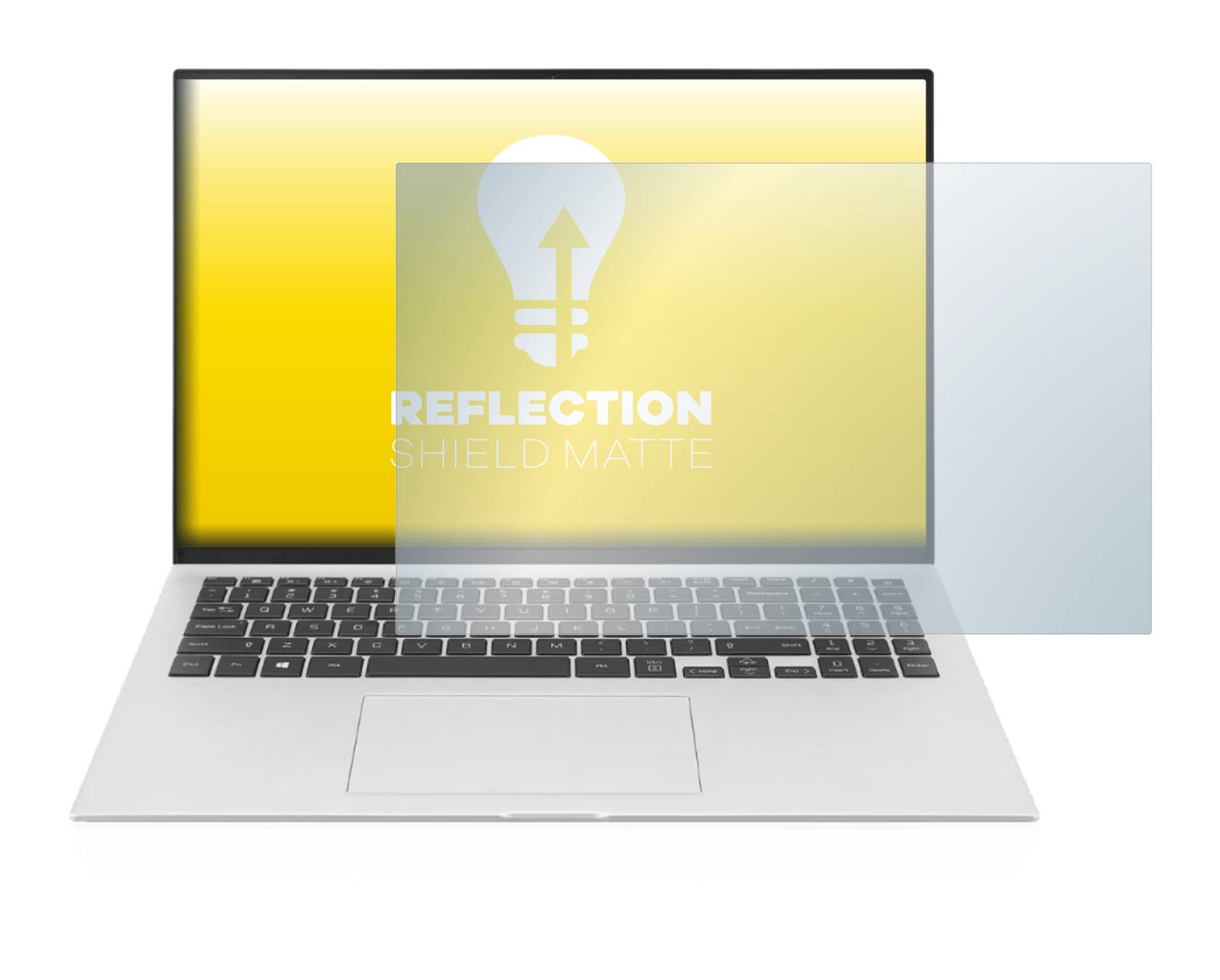 upscreen Reflection Shield Matte Premium Displayschutzfolie für LG gram 16'' 2-in-1