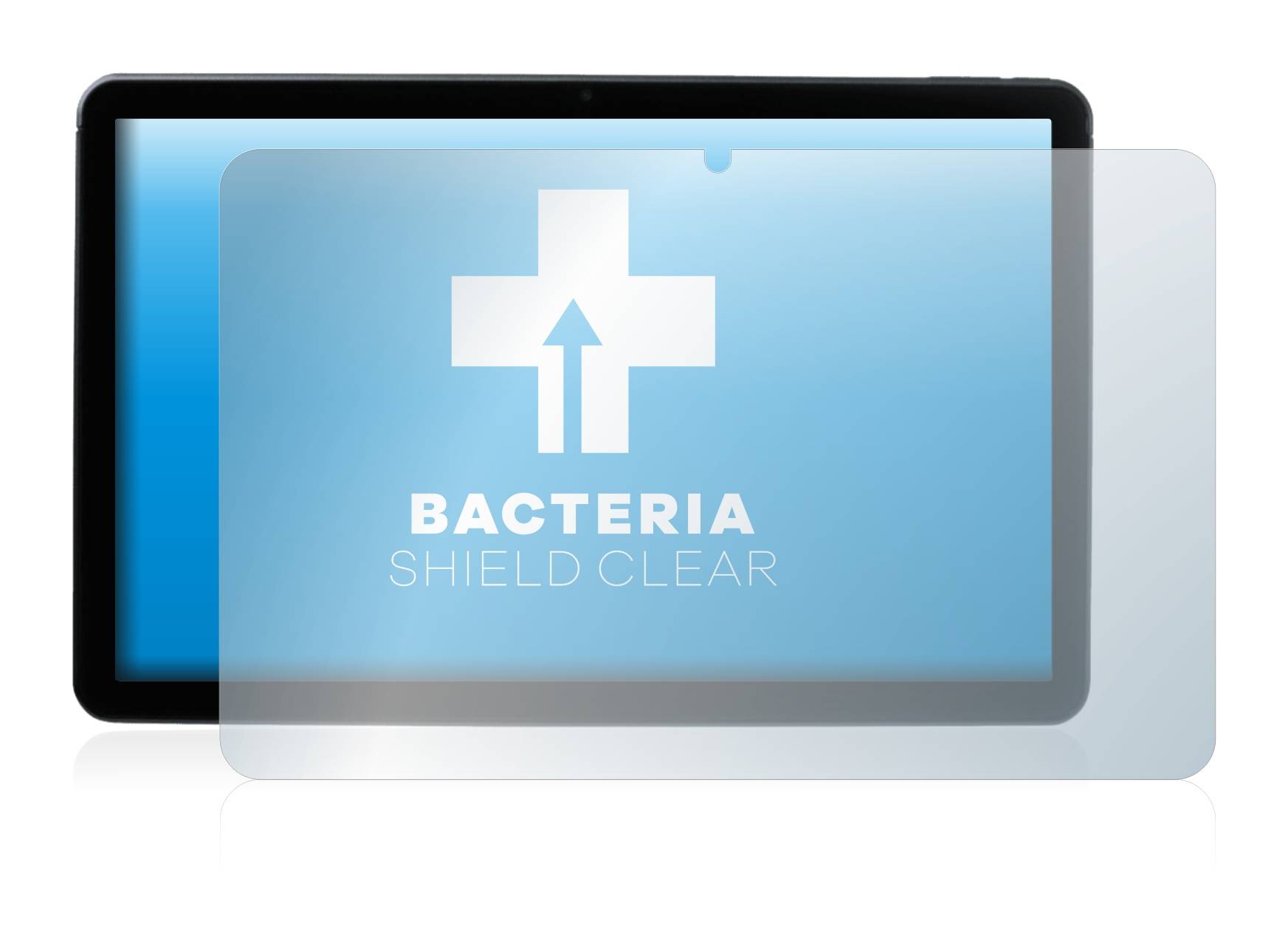 upscreen Schutzfolie für MEDION Lifetab P10752 Antibakterielle Folie Klar Anti-Kratzer