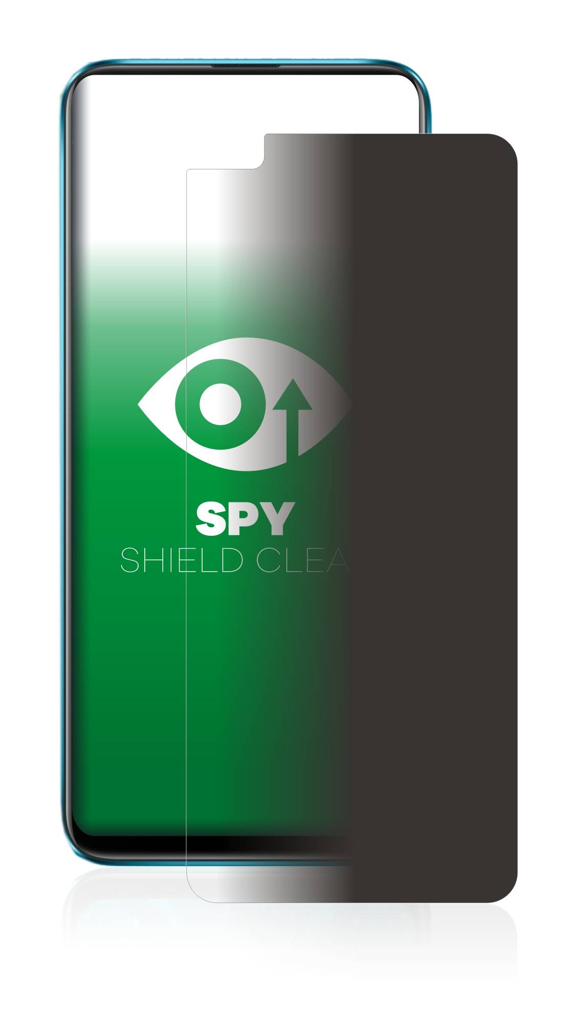 upscreen Blickschutzfolie für realme X3 SuperZoom Anti-Spy Privacy Blaulichtschutz Sichtschutzfolie