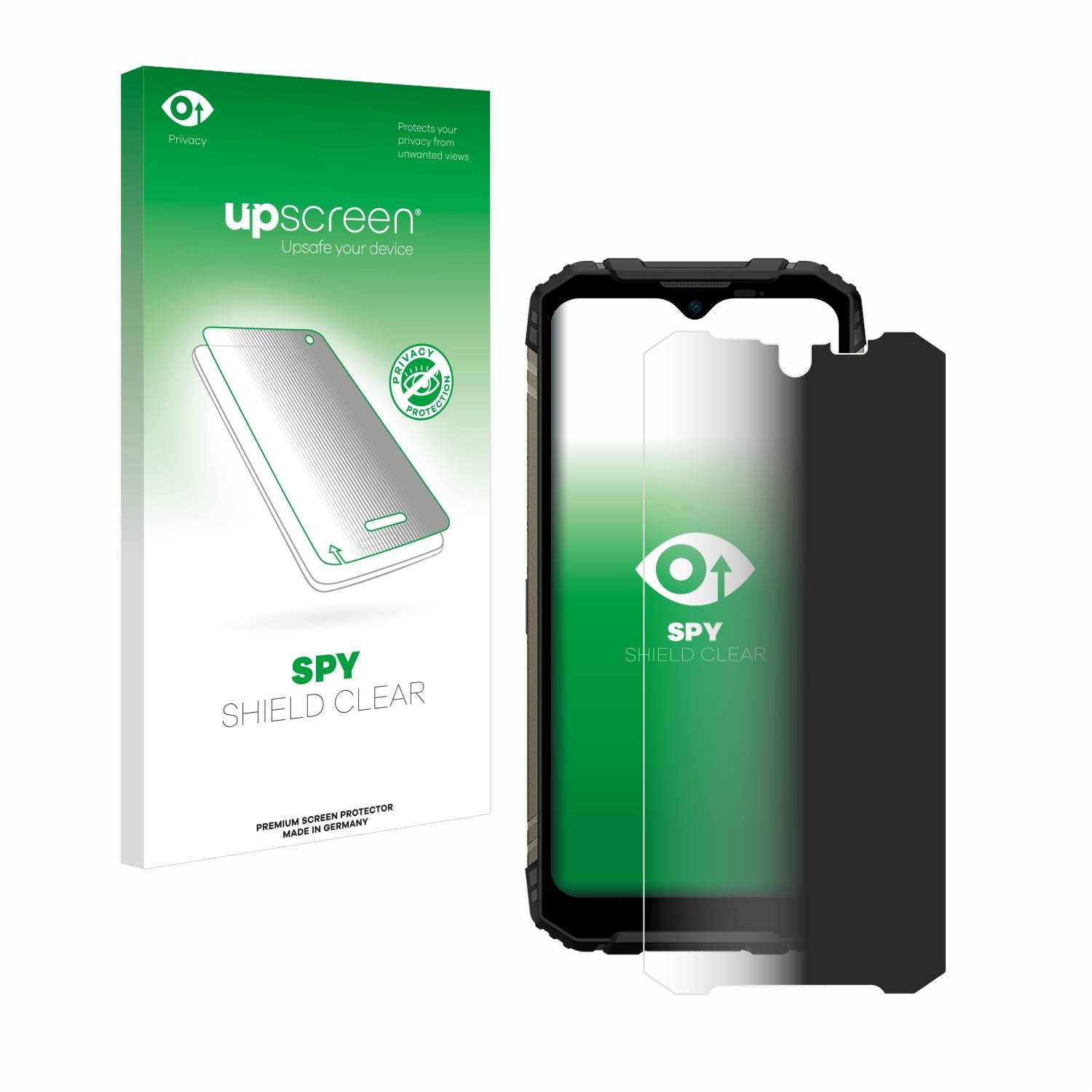 upscreen Blickschutzfolie für Doogee S96 Pro Anti-Spy Privacy Blaulichtschutz Sichtschutzfolie