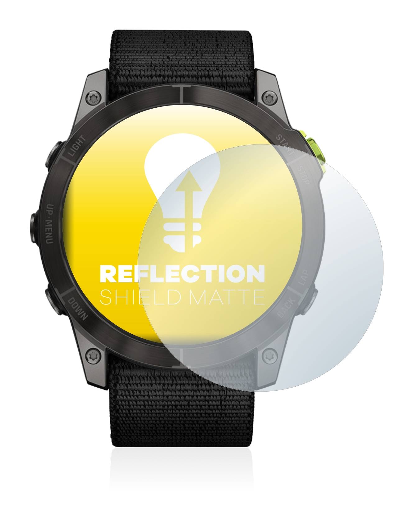 upscreen Reflection Shield Matte Premium Displayschutzfolie für Garmin Enduro