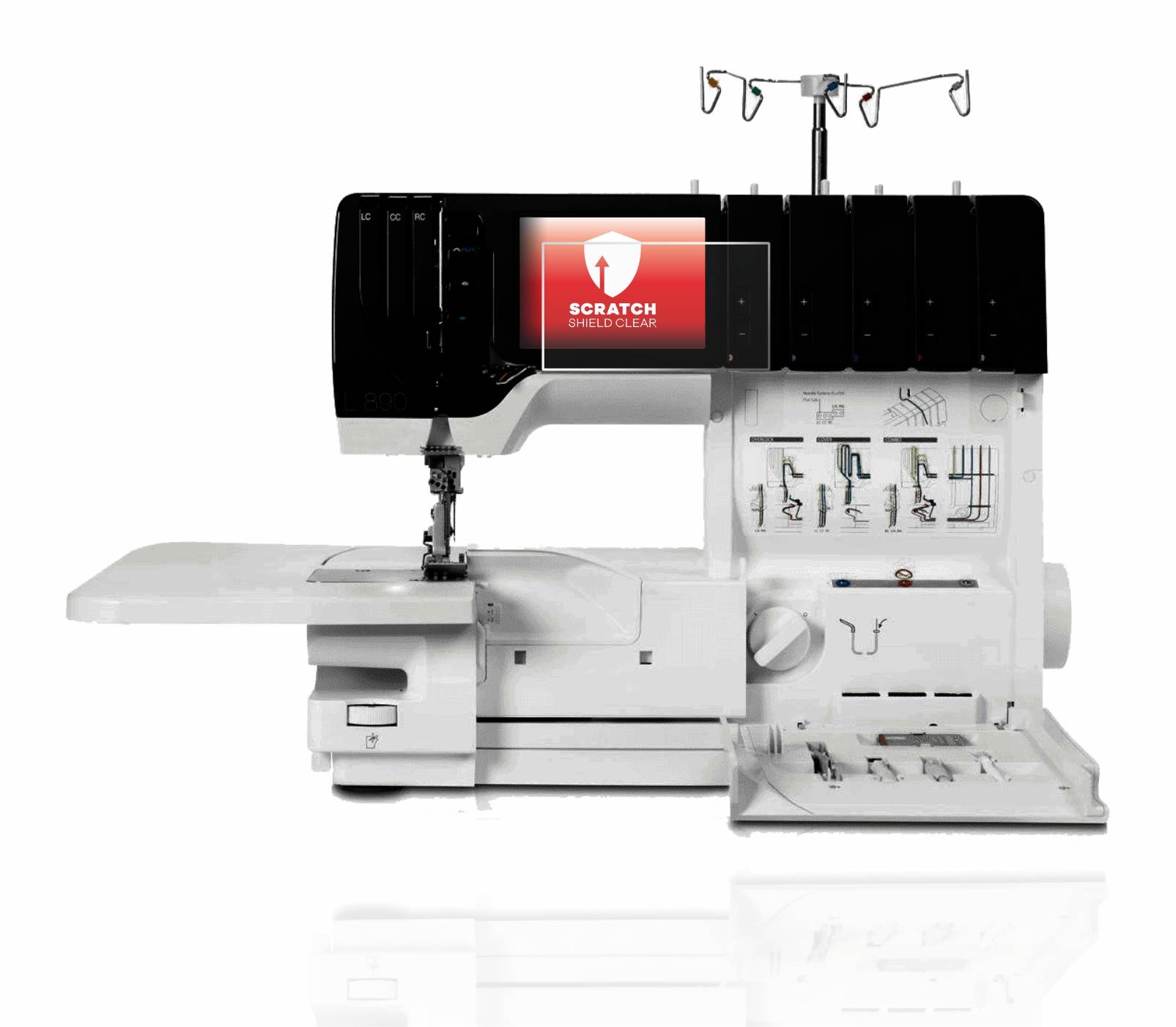 upscreen Scratch Shield Clear Premium Displayschutzfolie für Bernina L