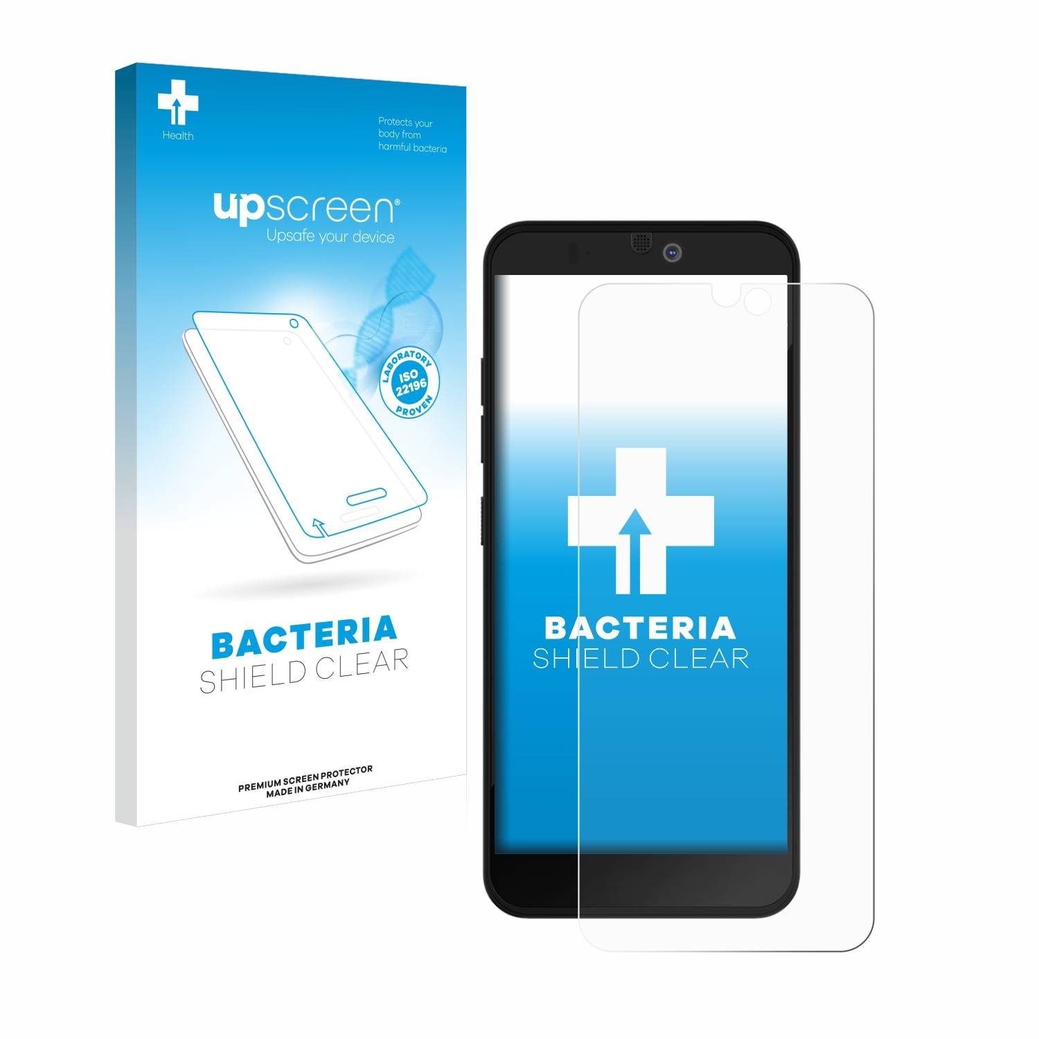 upscreen Schutzfolie für Fairphone 3 Plus Antibakterielle Folie Klar Anti-Kratzer