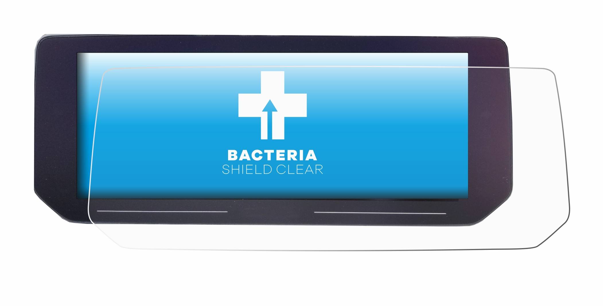 upscreen Bacteria Shield Clear Premium Antibakterielle Displayschutzfolie für BMW K 1600 GTL