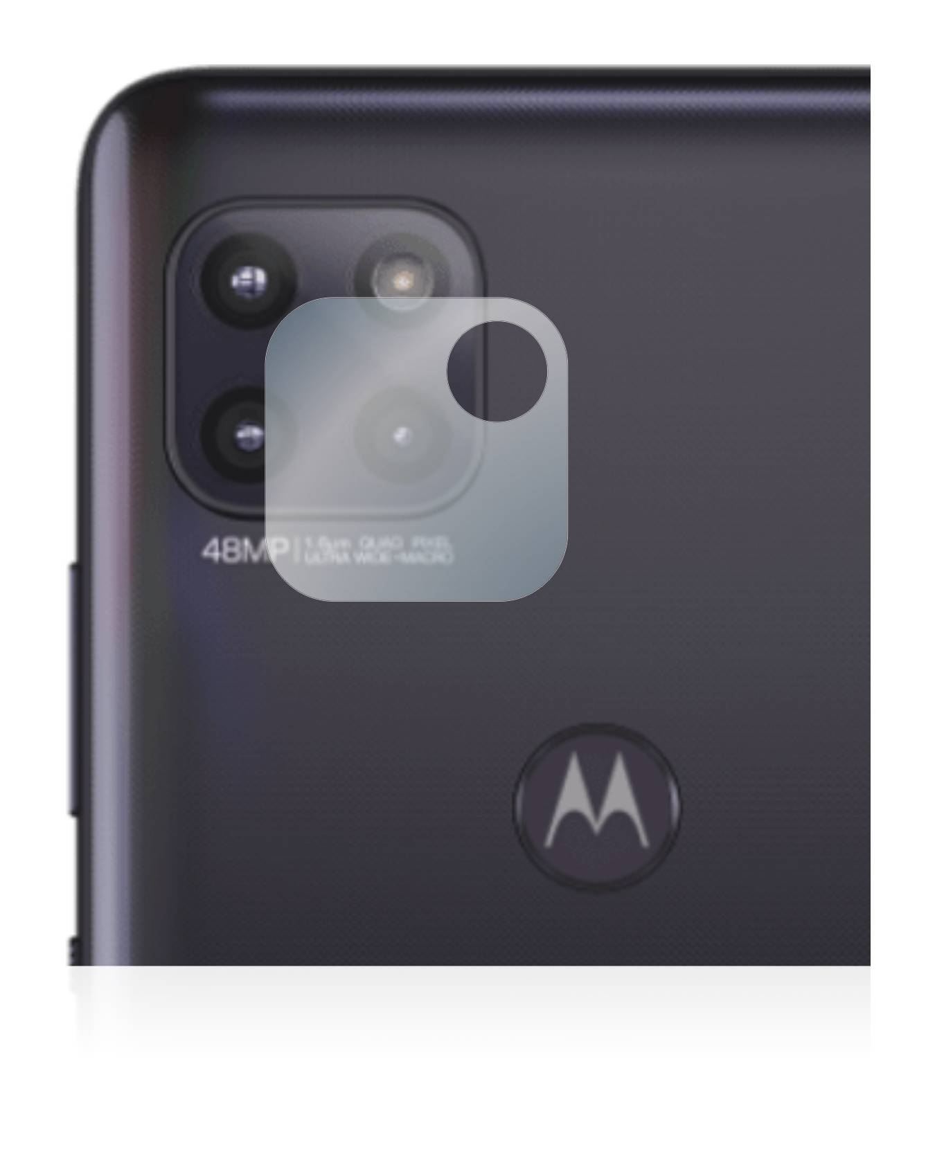 upscreen Schutzfolie für Motorola Moto G 5G (NUR Kameraschutz) Kratzschutz Anti-Fingerprint Klar