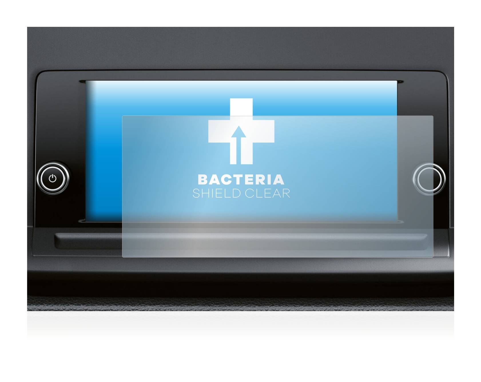 upscreen Bacteria Shield Clear Premium Antibakterielle Displayschutzfolie für Volkswagen