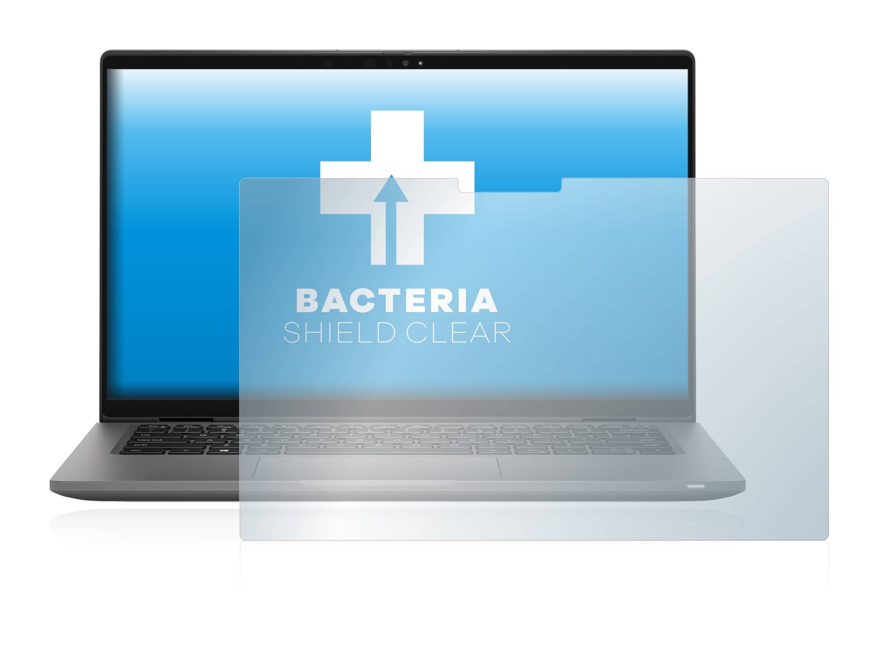 upscreen Bacteria Shield Clear Premium Antibakterielle Displayschutzfolie für Dell Latitude