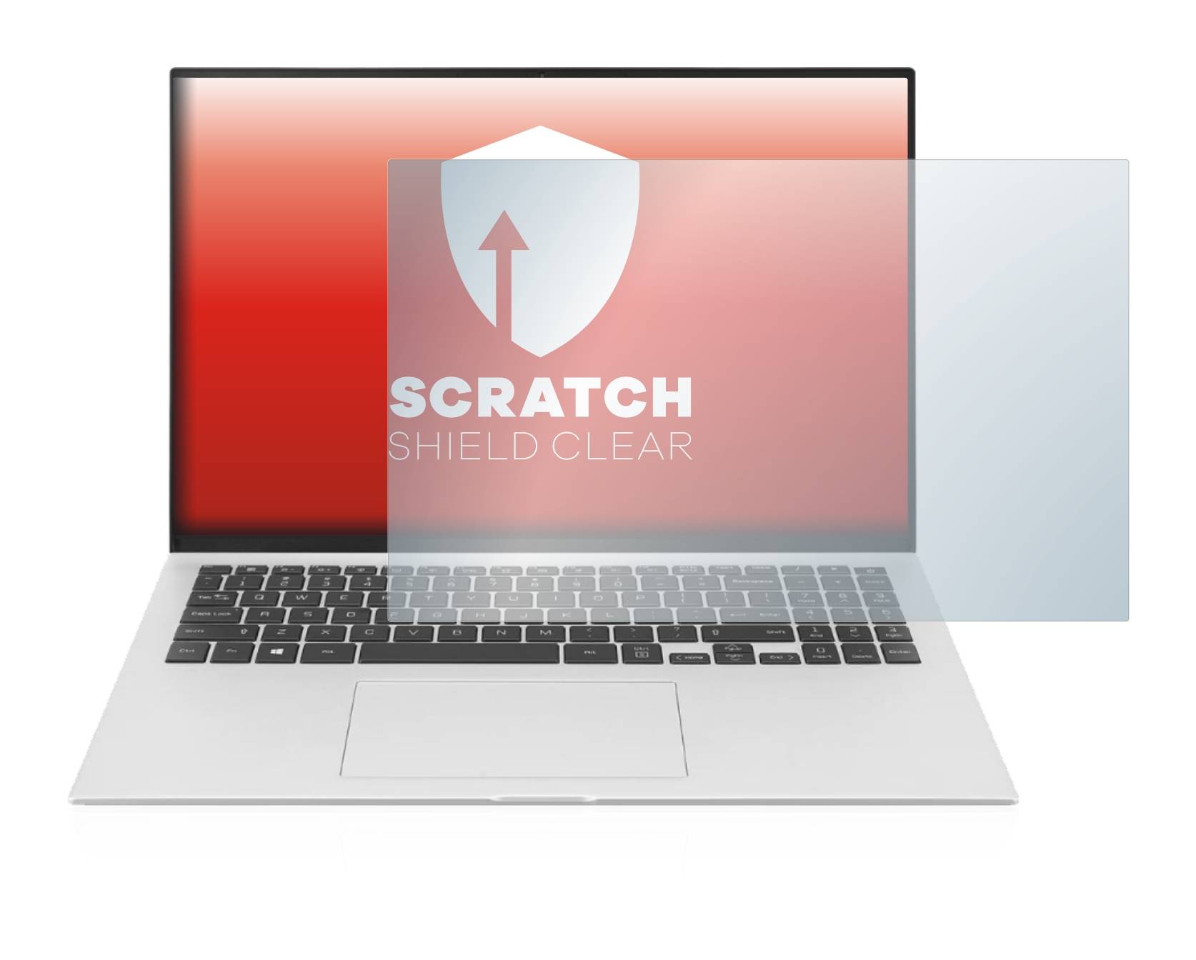 upscreen Scratch Shield Clear Premium Displayschutzfolie für LG gram 16'' 2-in-1