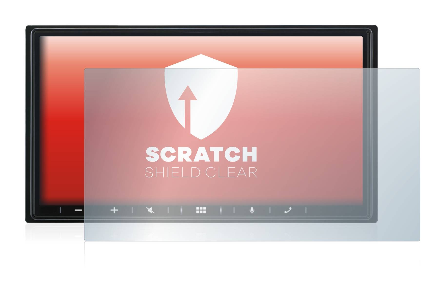 upscreen Schutzfolie für Alpine iLX-W690D Kratzschutz Anti-Fingerprint Klar