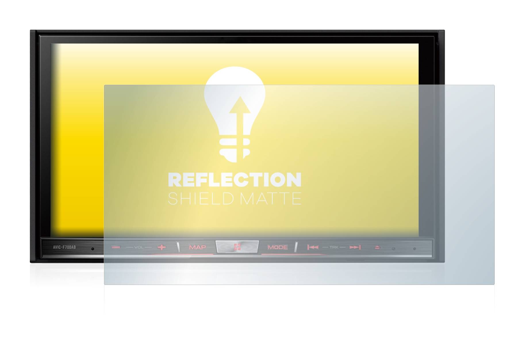 upscreen Schutzfolie für Pioneer Avic-F80DAB Folie Matt Entspiegelt Anti-Reflex