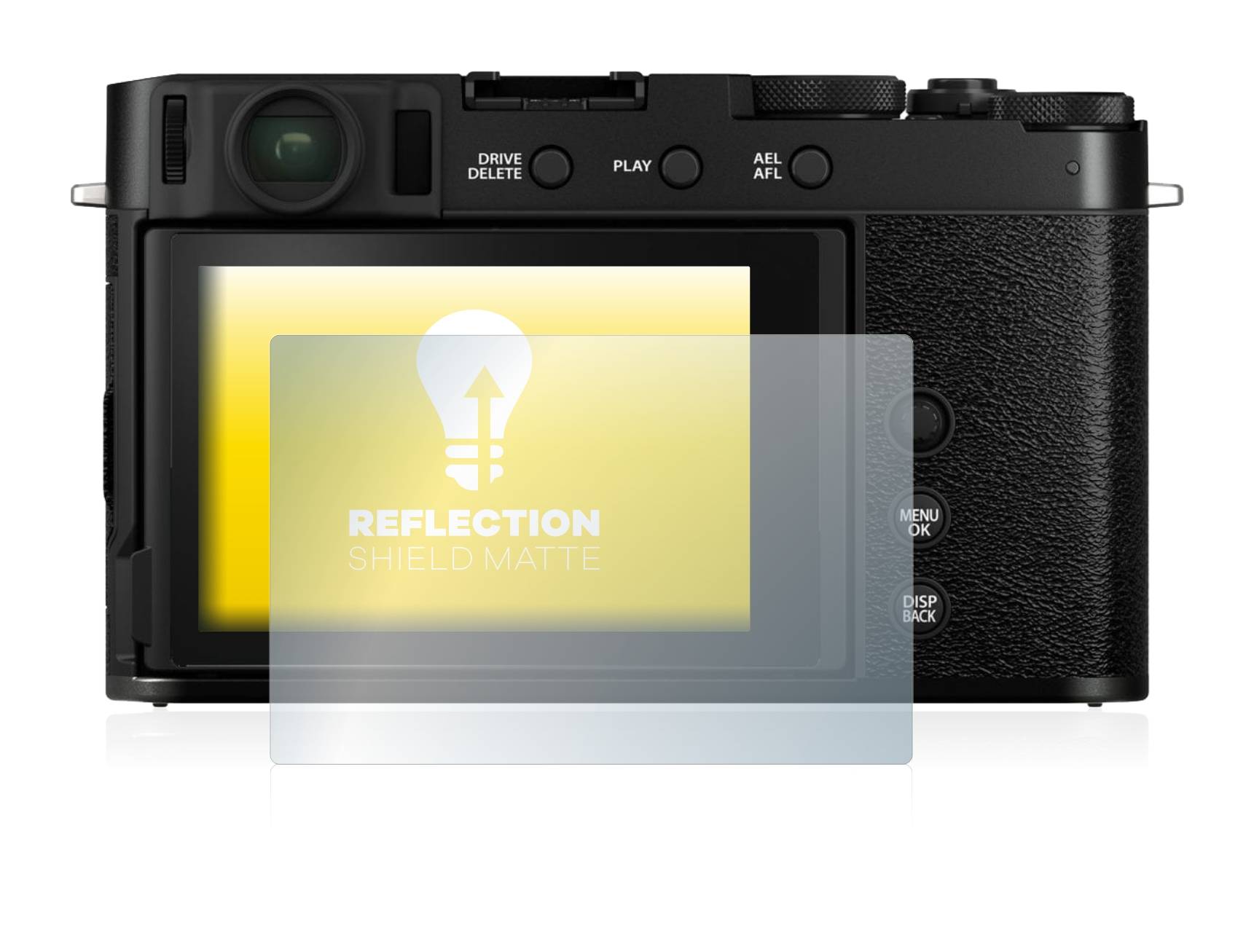 upscreen Reflection Shield Matte Premium Displayschutzfolie für Fujifilm
