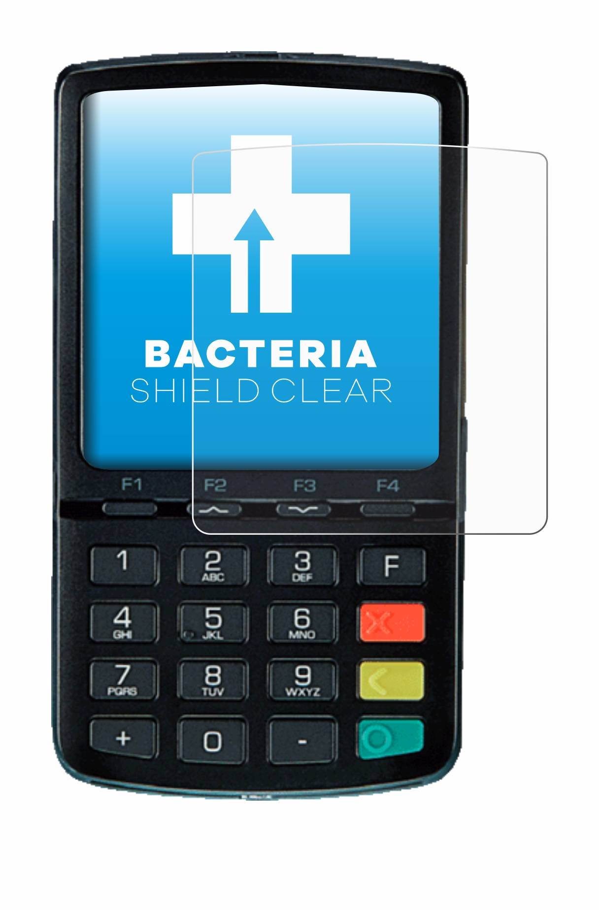 upscreen Bacteria Shield Clear Premium Antibakterielle Displayschutzfolie für Ingenico