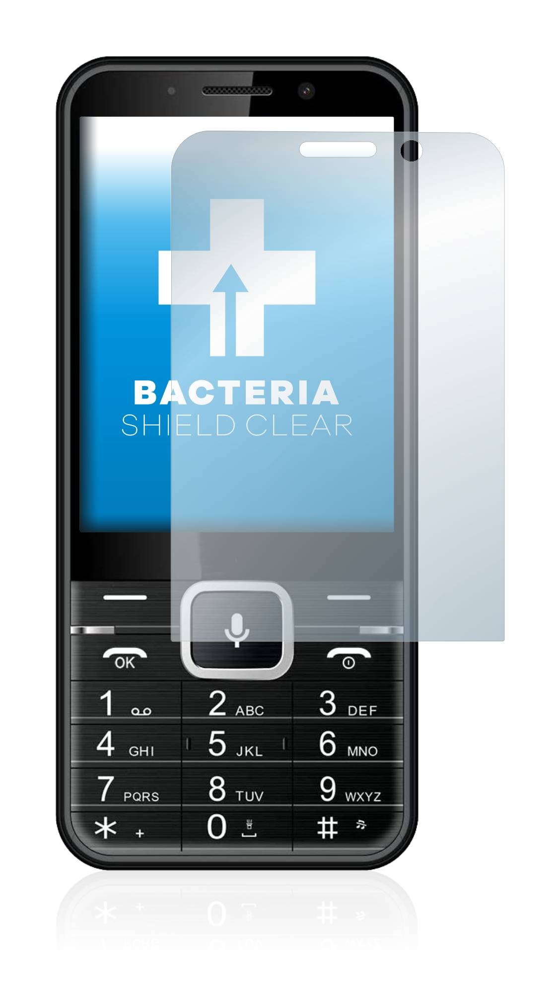 upscreen Schutzfolie für myPhone Up Smart Antibakterielle Folie Klar Anti-Kratzer