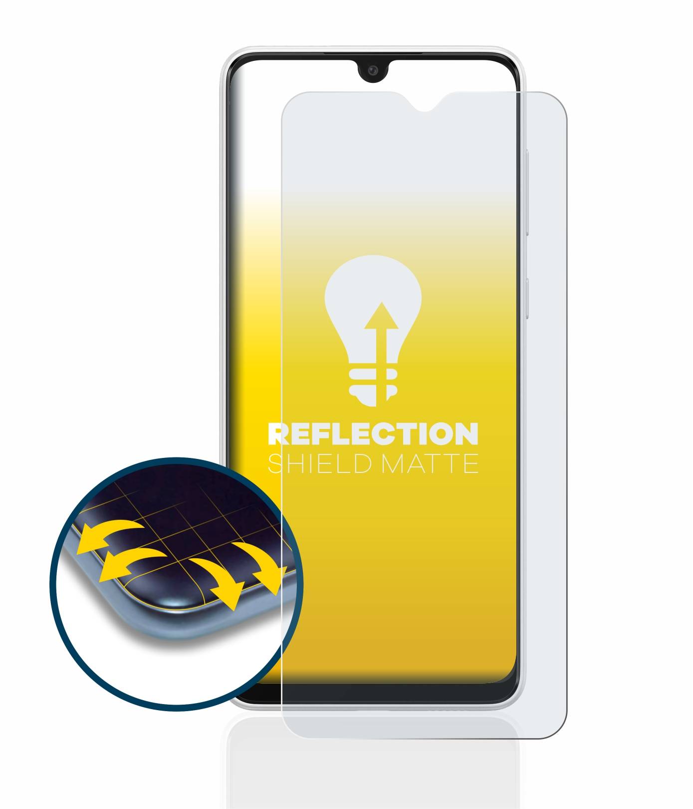 upscreen Schutzfolie für Samsung Galaxy A03 Folie Matt Entspiegelt Anti-Reflex