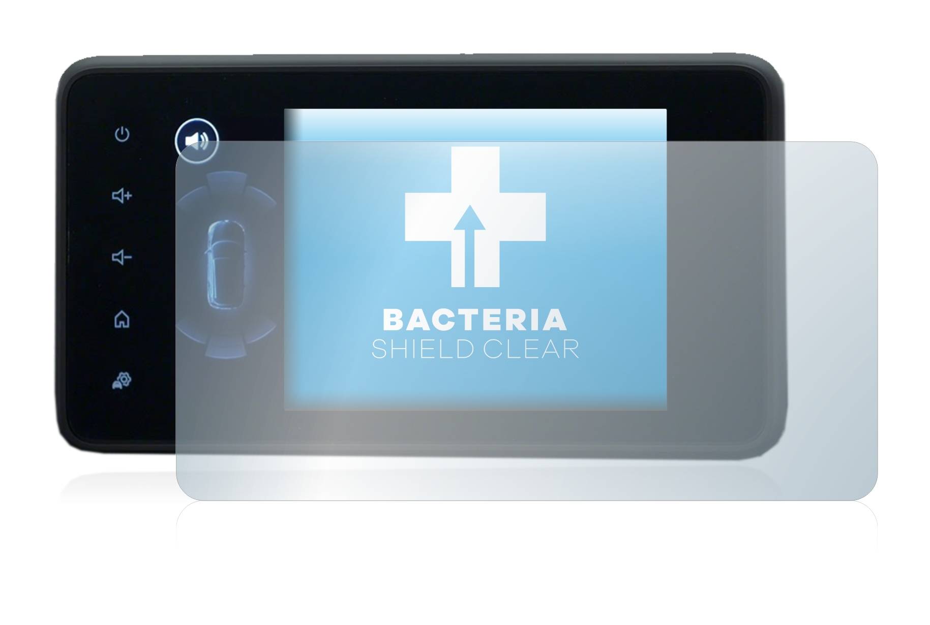 upscreen Bacteria Shield Clear Premium Antibakterielle Displayschutzfolie für Dacia Jogger