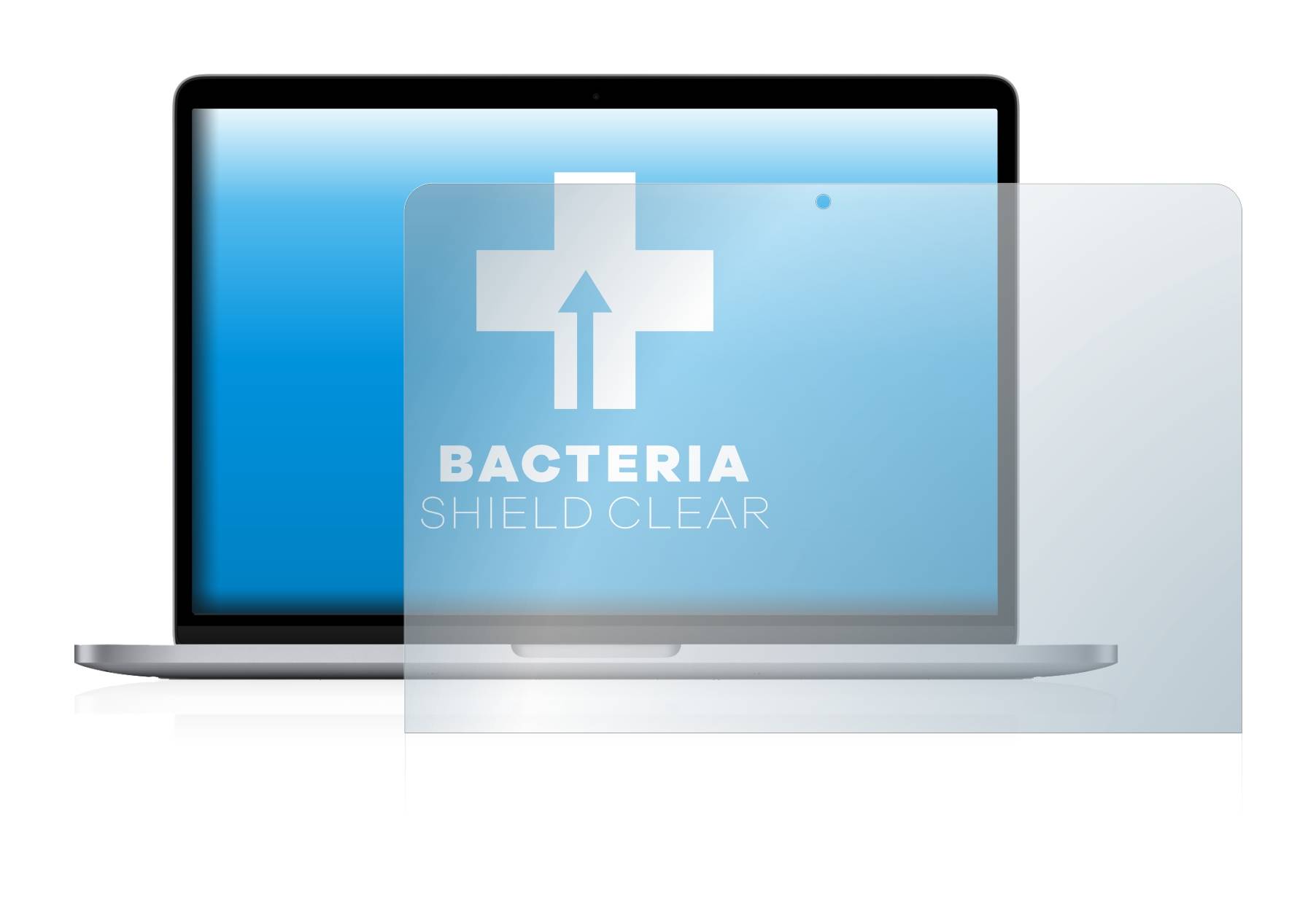 upscreen Bacteria Shield Clear Premium Antibakterielle Displayschutzfolie für Apple MacBook