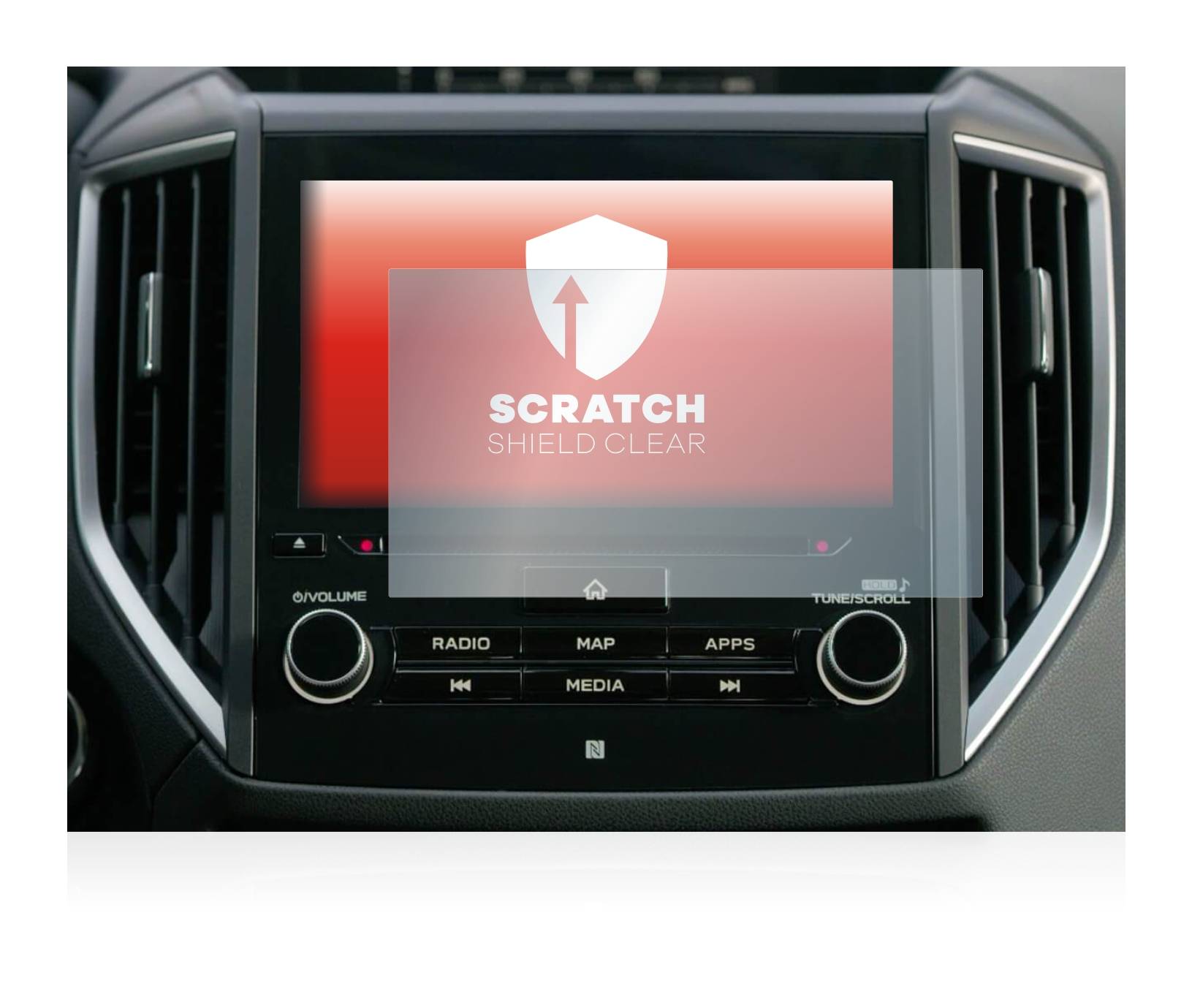 upscreen Scratch Shield Clear Premium Displayschutzfolie für Subaru Ascent Starlink 8