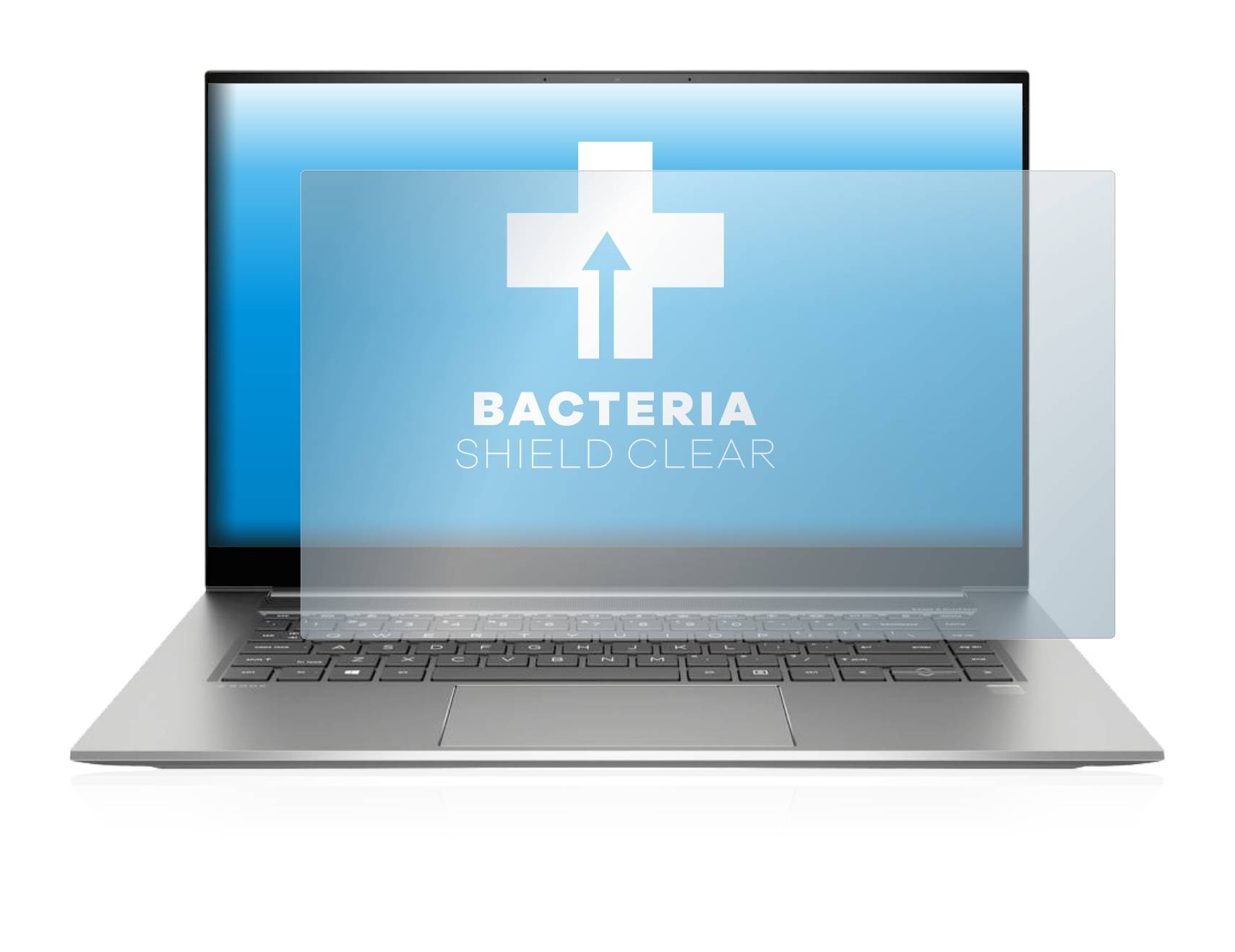 upscreen Bacteria Shield Clear Premium Antibakterielle Displayschutzfolie für HP ZBook 15