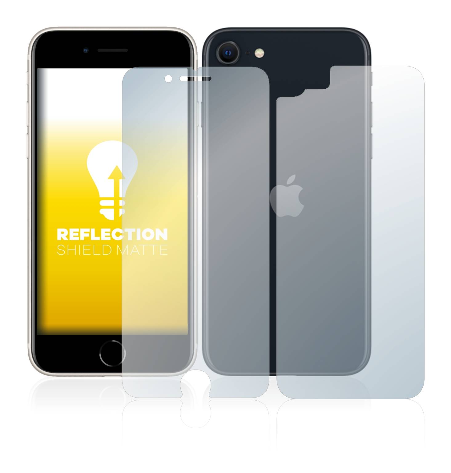 upscreen Schutzfolie für Apple iPhone SE 3 2022 (Display+Rückseite) Folie Matt Entspiegelt Anti-Reflex