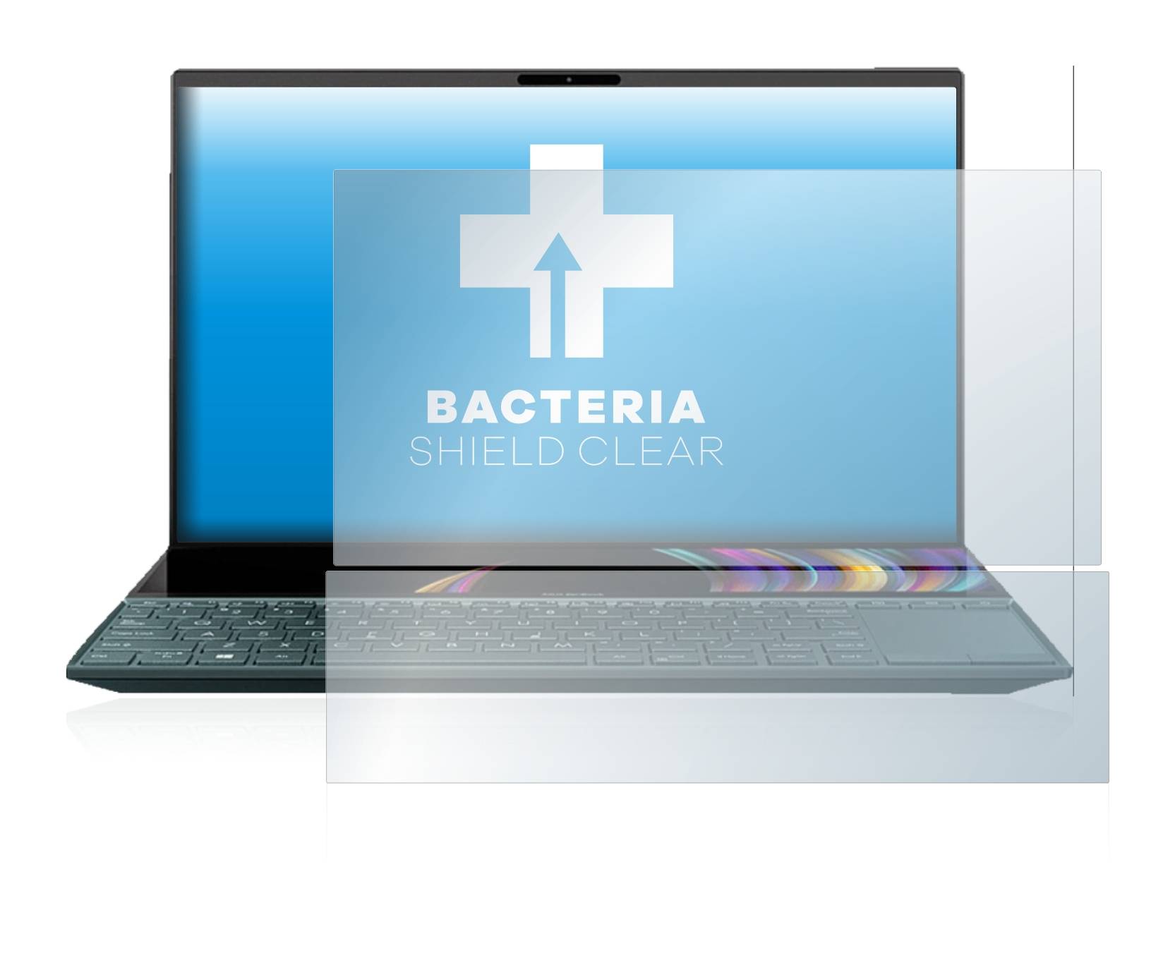 upscreen Bacteria Shield Clear Premium Antibakterielle Displayschutzfolie für Asus ZenBook