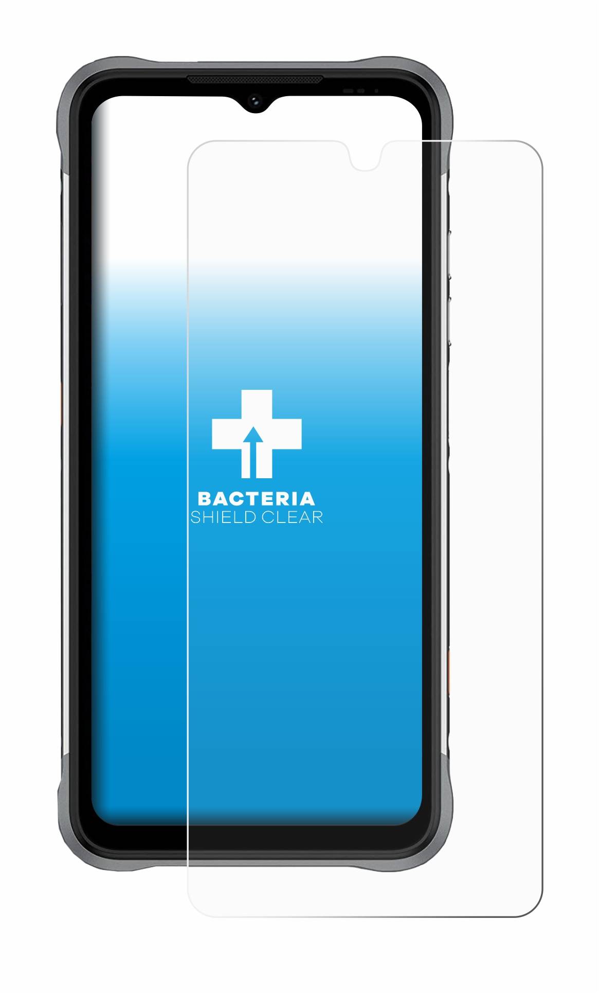 upscreen Schutzfolie für Umidigi Bison X10 Antibakterielle Folie Klar Anti-Kratzer