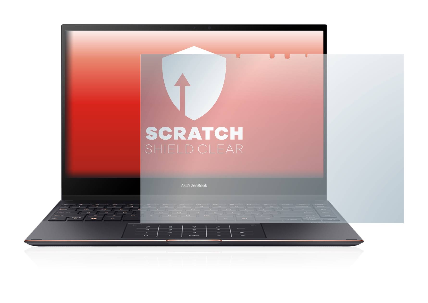 upscreen Scratch Shield Clear Premium Displayschutzfolie für Asus ZenBook Flip S