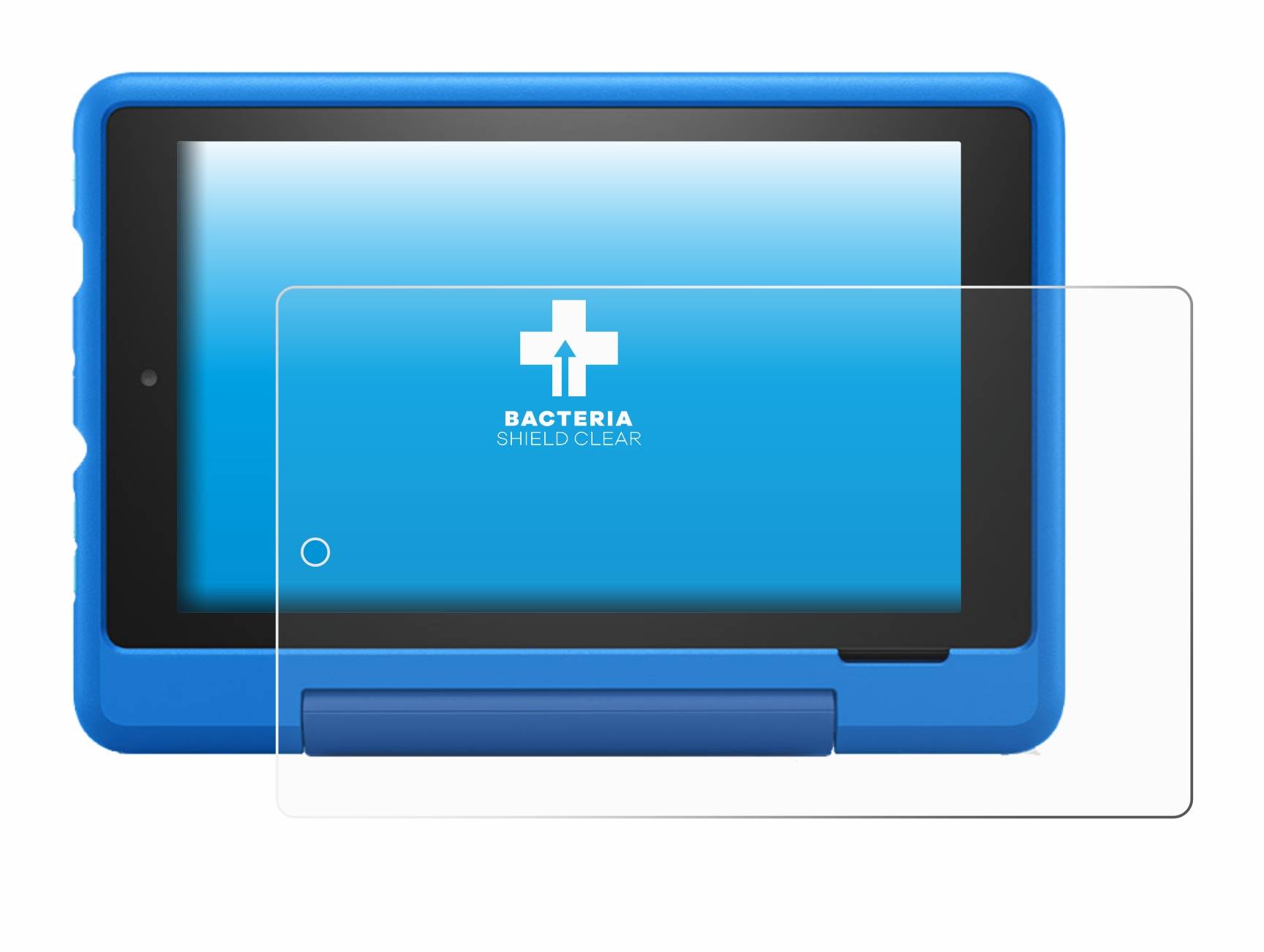 upscreen Bacteria Shield Clear Premium Antibakterielle Displayschutzfolie für Amazon Fire 7