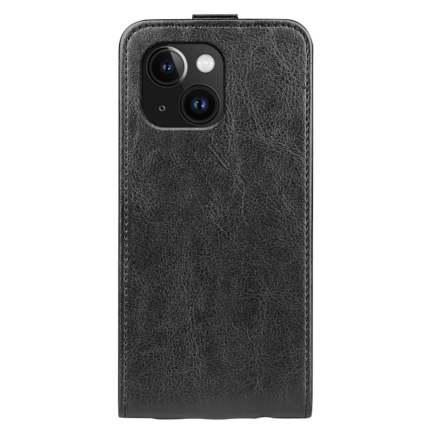 Für Apple iPhone 15 Fliptasche Schwarz Hülle Cover Tasche Etuis Case