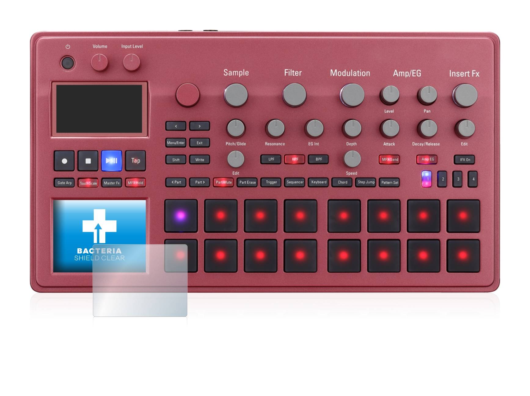 upscreen Bacteria Shield Clear Premium Antibakterielle Displayschutzfolie für Korg electribe
