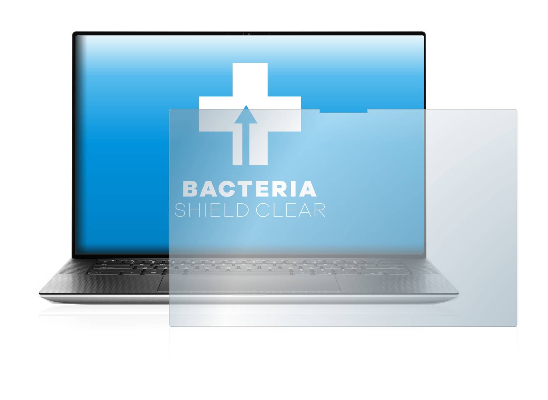 upscreen Bacteria Shield Clear Premium Antibakterielle Displayschutzfolie für Dell XPS 15