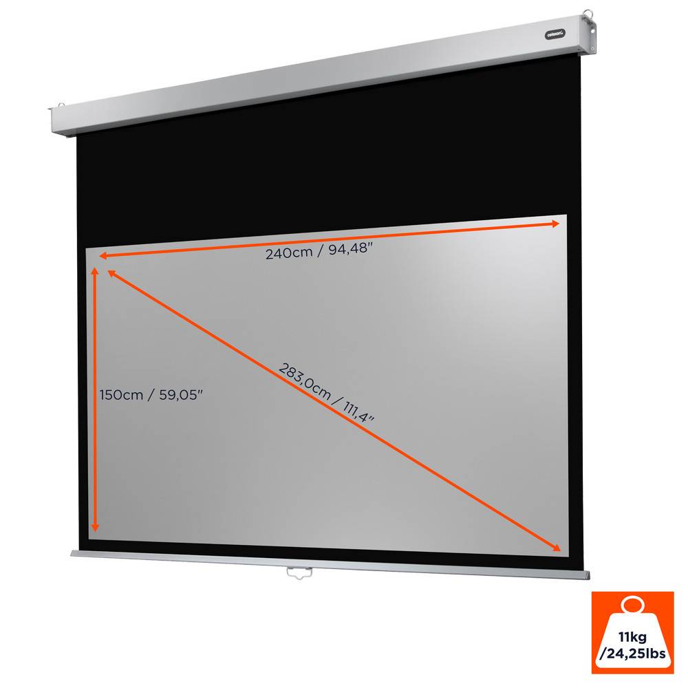 Celexon Rollo Professional Plus 1090816 Rolloleinwand 240 x 150 cm Bildformat: 16:10