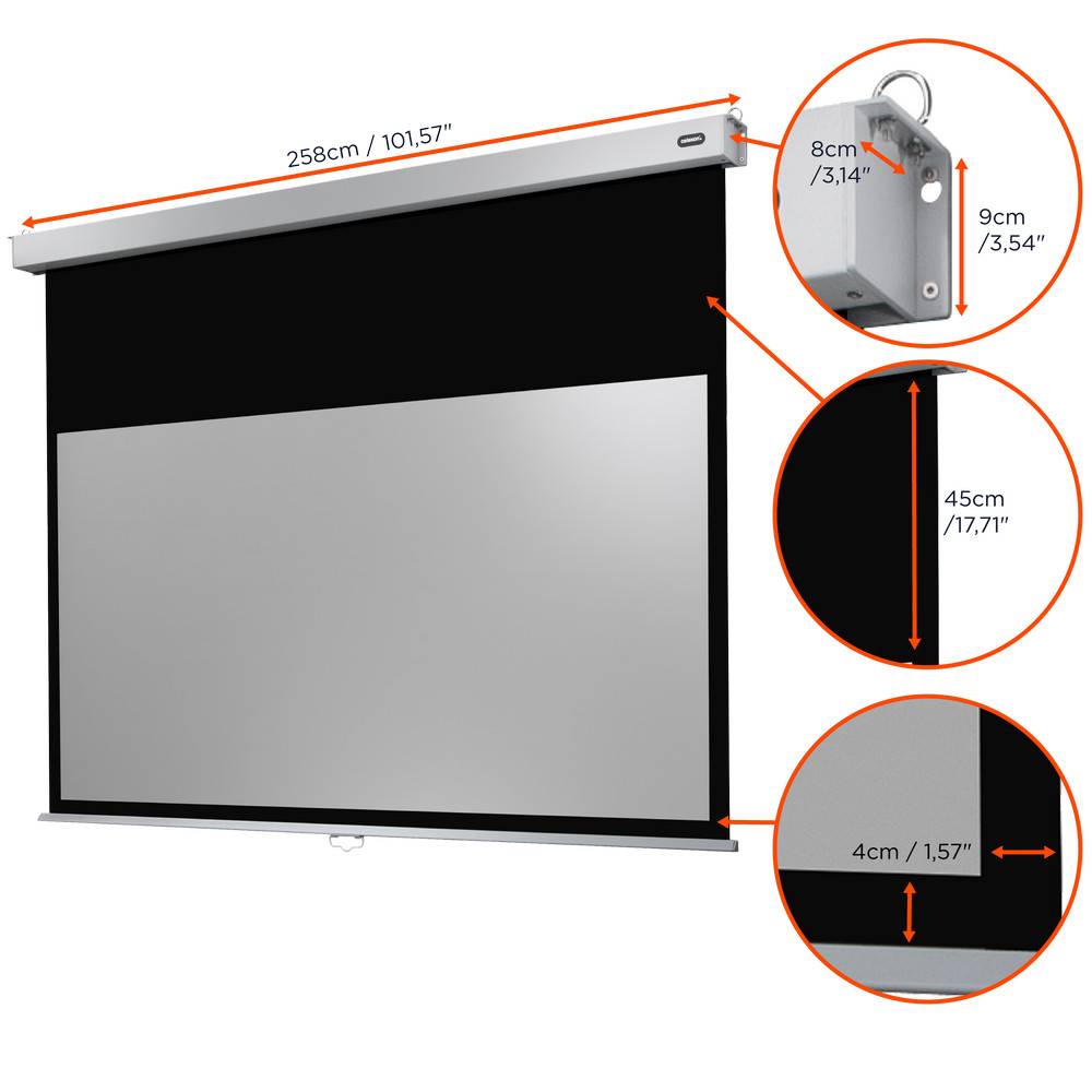 Celexon Rollo Professional Plus 1090816 Rolloleinwand 240 x 150 cm Bildformat: 16:10