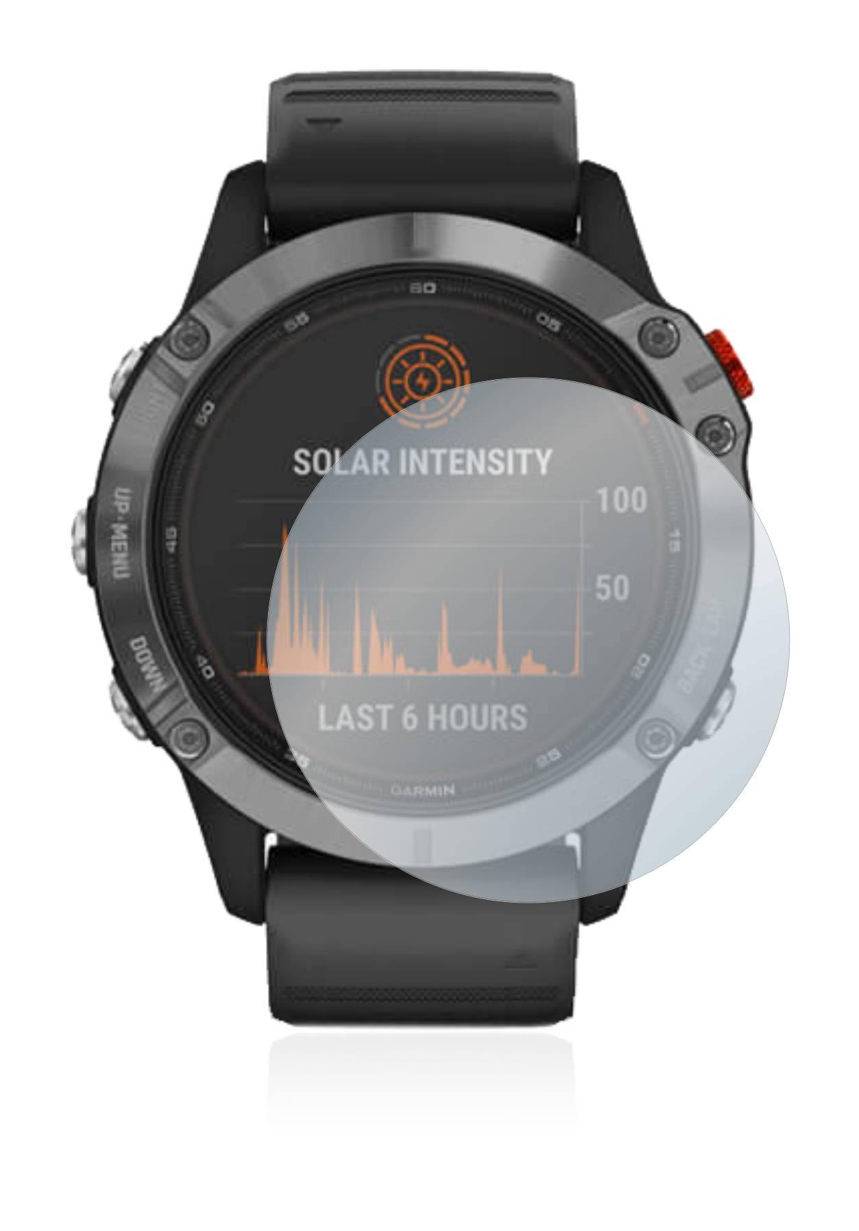 upscreen Scratch Shield Clear Premium Displayschutzfolie für Garmin Fenix 6