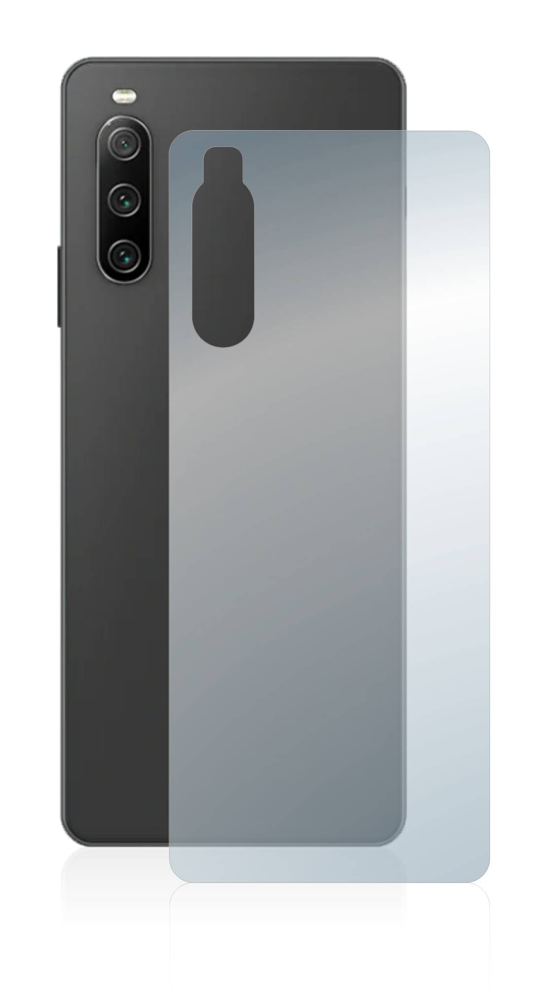 upscreen Schutzfolie für Sony Xperia 10 IV (Rückseite) Kratzschutz Anti-Fingerprint Klar