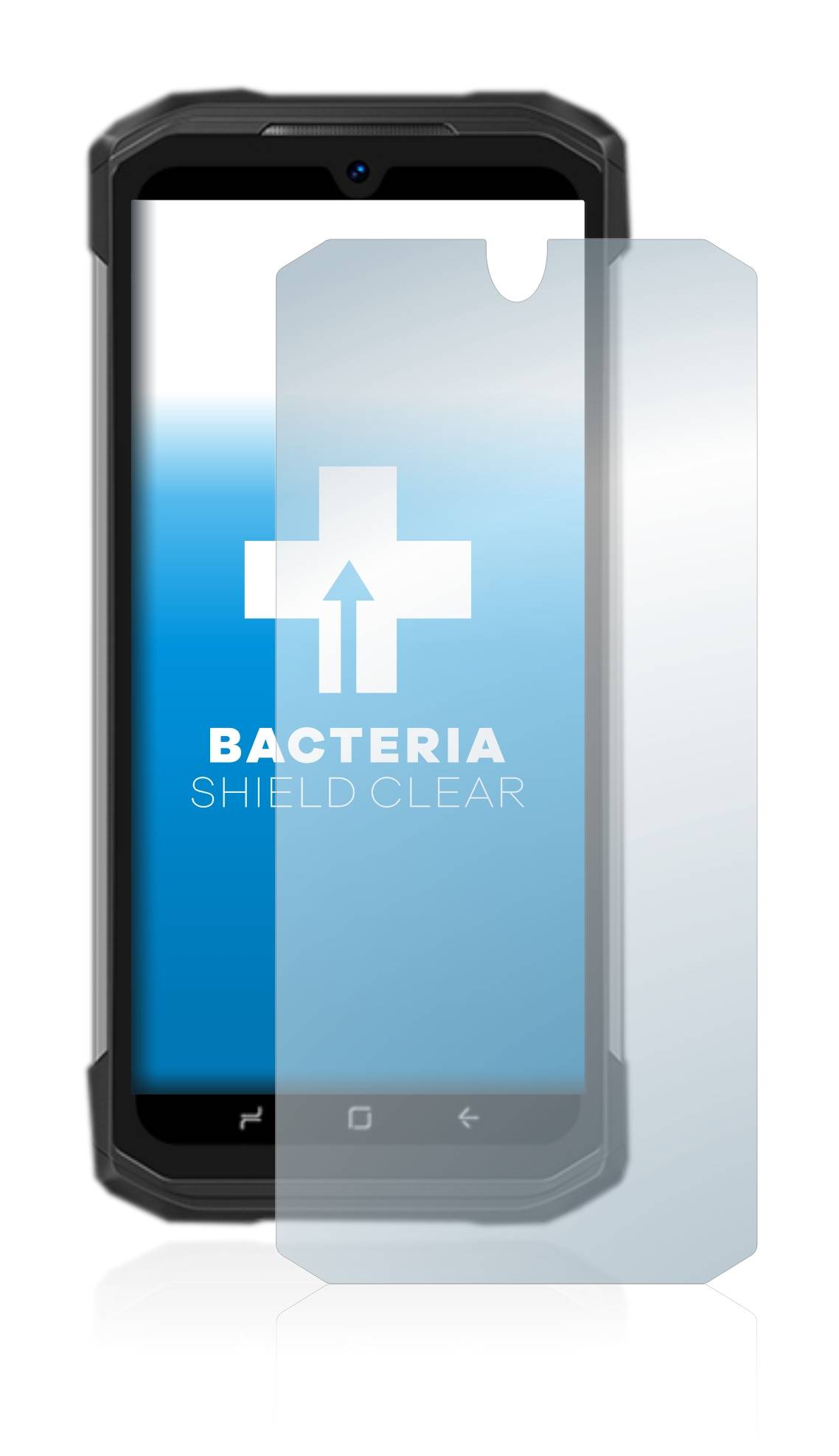 upscreen Schutzfolie für Doogee S98 Pro Antibakterielle Folie Klar Anti-Kratzer