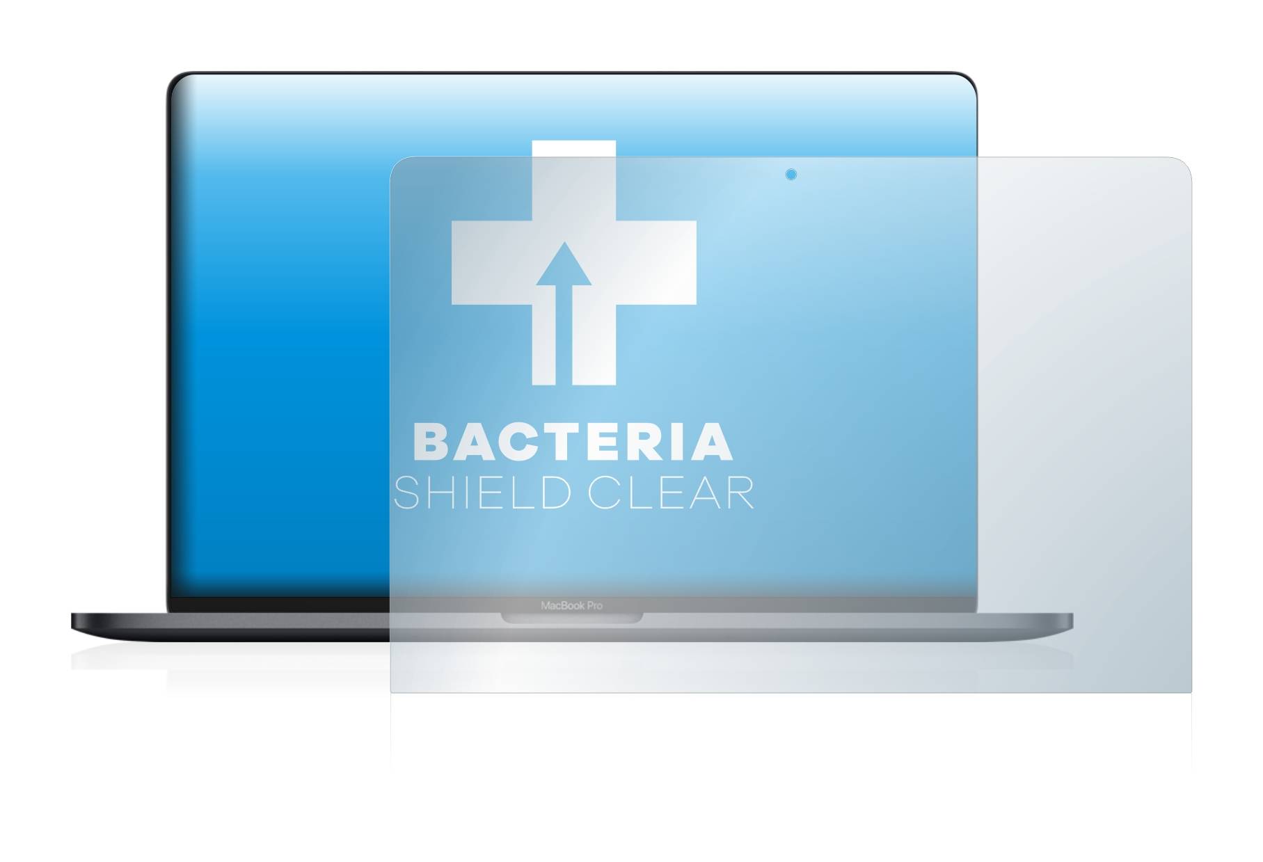 upscreen Bacteria Shield Clear Premium Antibakterielle Displayschutzfolie für Apple MacBook