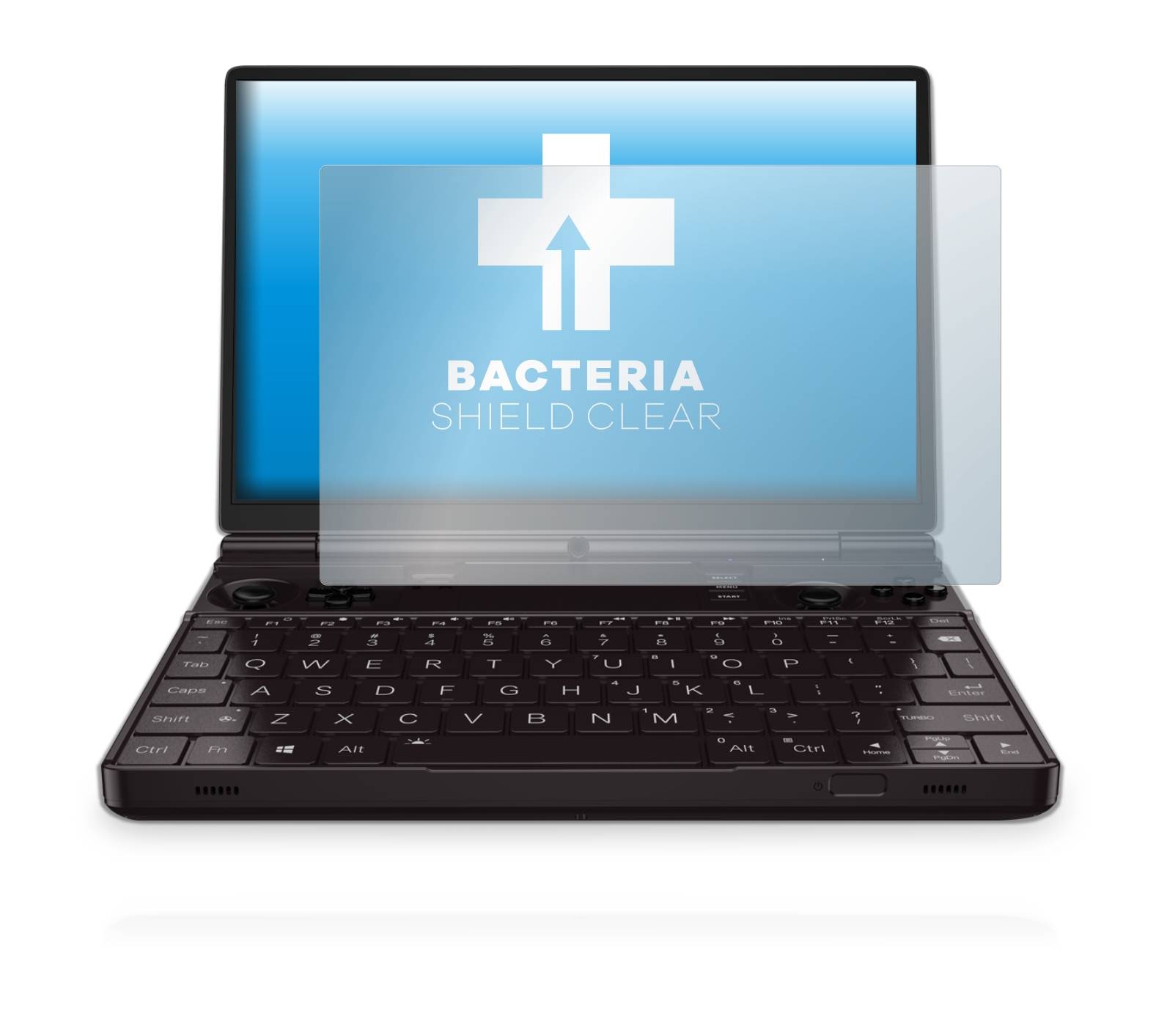 upscreen Bacteria Shield Clear Premium Antibakterielle Displayschutzfolie für GPD Win Max